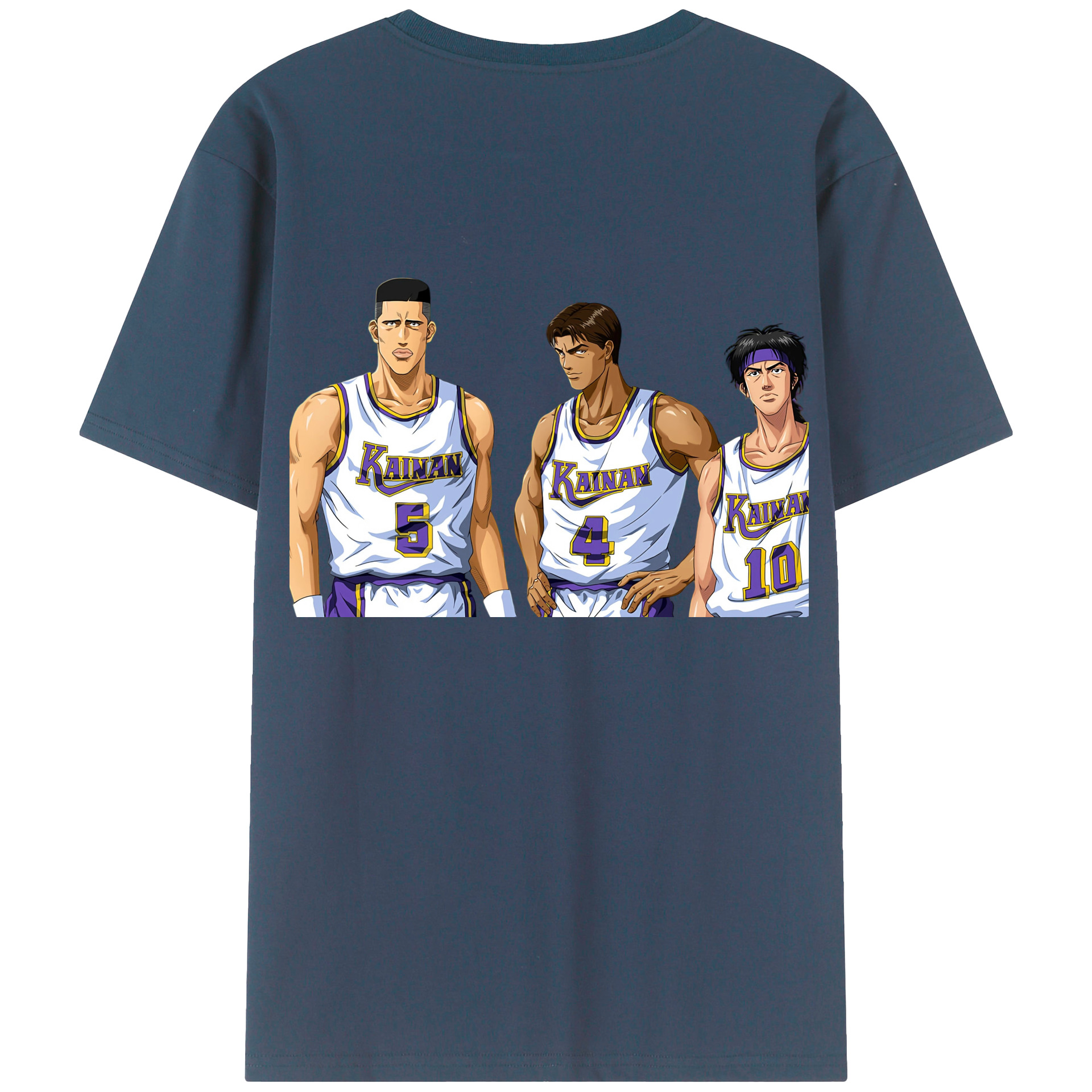 SLAM DUNK／スラムダンク 綿100％半袖Tシャツ（背面プリント）