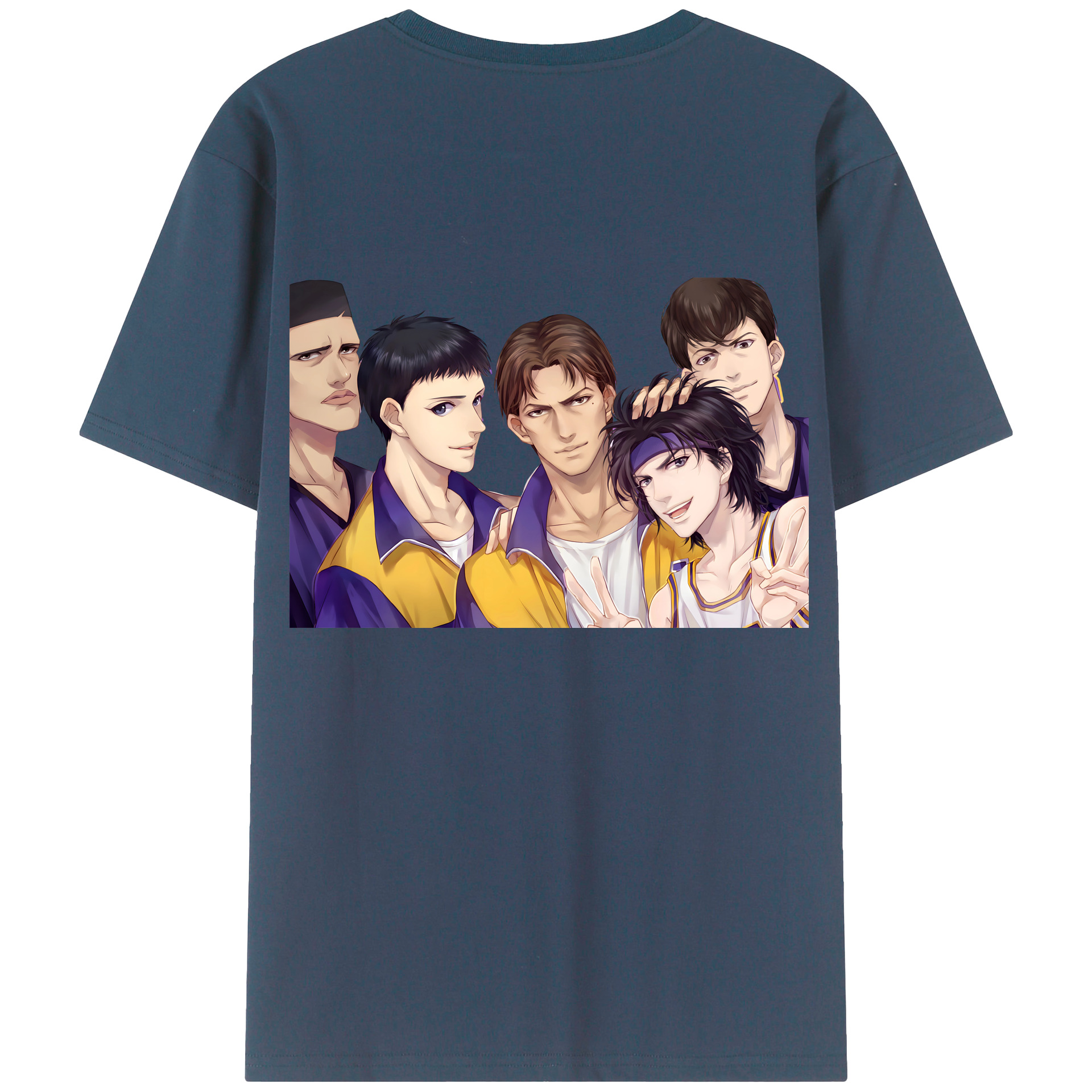 SLAM DUNK／スラムダンク 綿100％半袖Tシャツ（背面プリント）