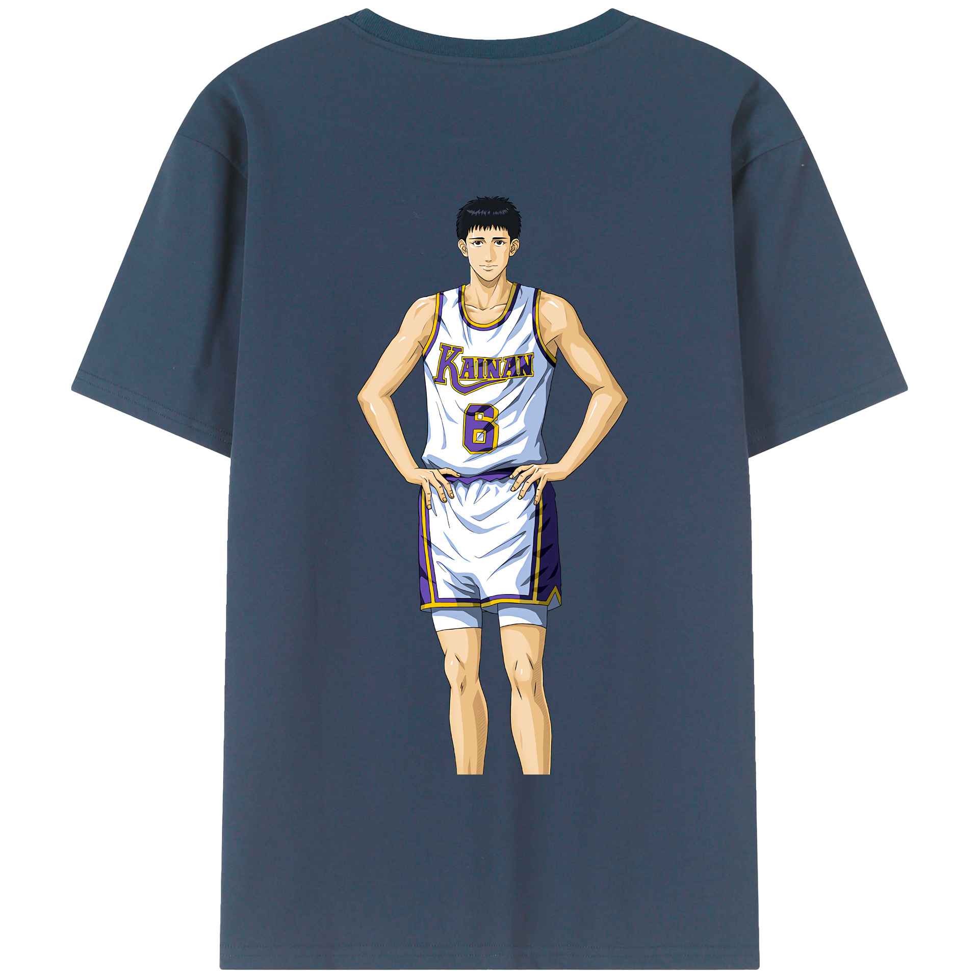 SLAM DUNK／スラムダンク 綿100％半袖Tシャツ（背面プリント）