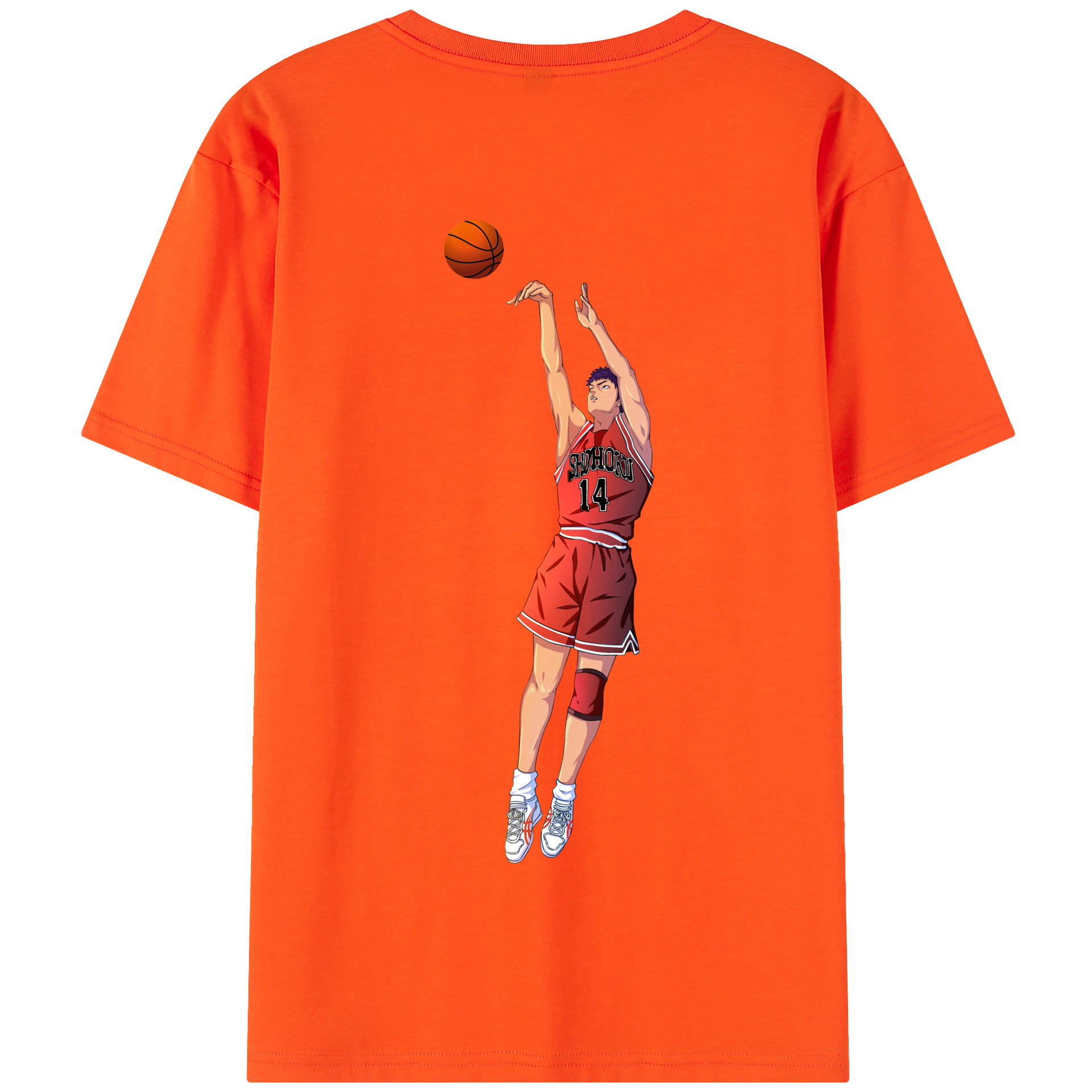 SLAM DUNK／スラムダンク 綿100％半袖Tシャツ（背面プリント）