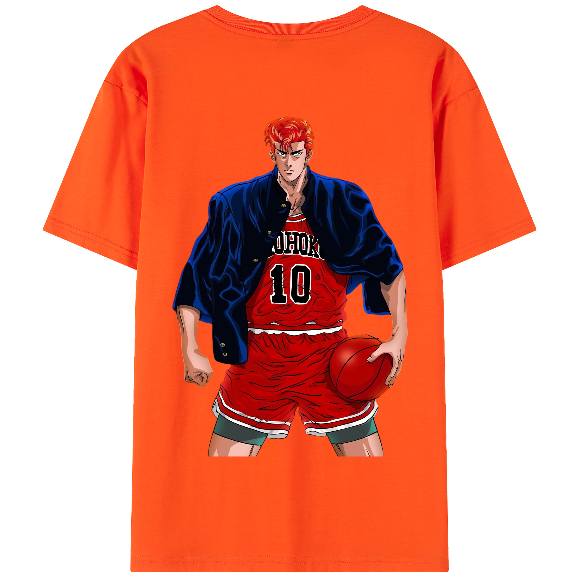 SLAM DUNK／スラムダンク 綿100％半袖Tシャツ（背面プリント）