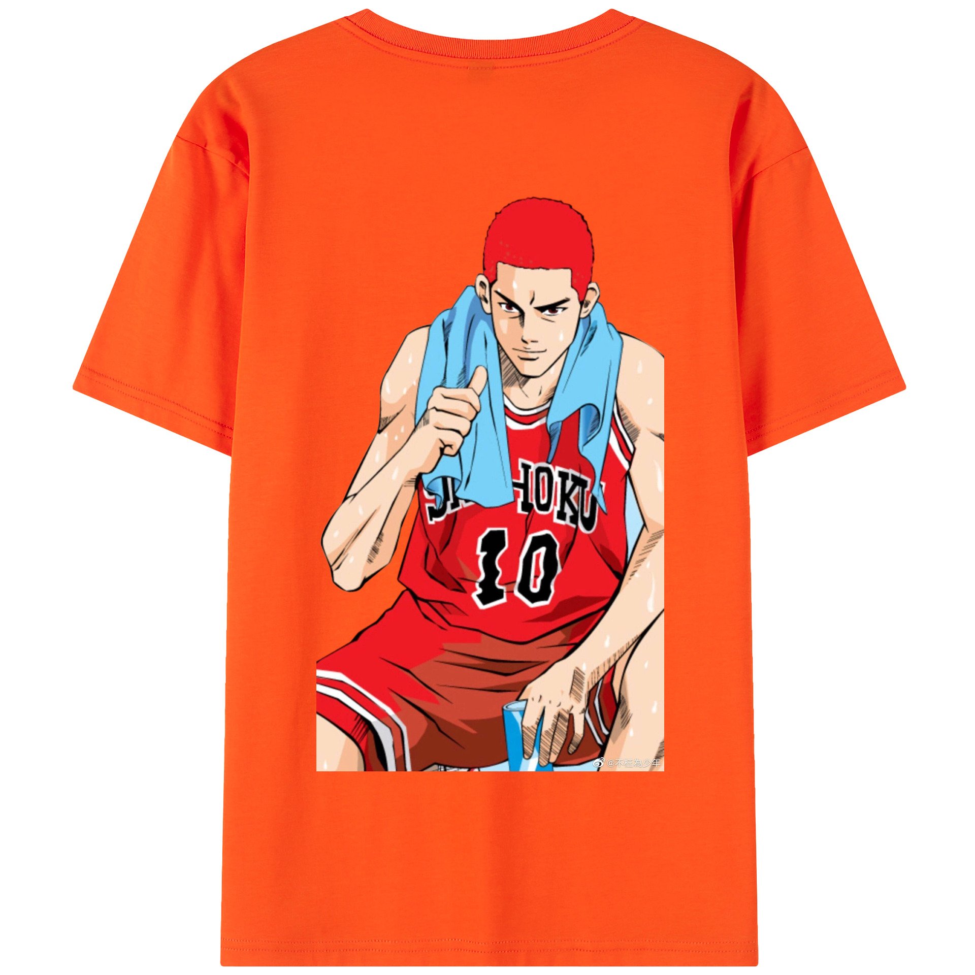 SLAM DUNK／スラムダンク 綿100％半袖Tシャツ（背面プリント）