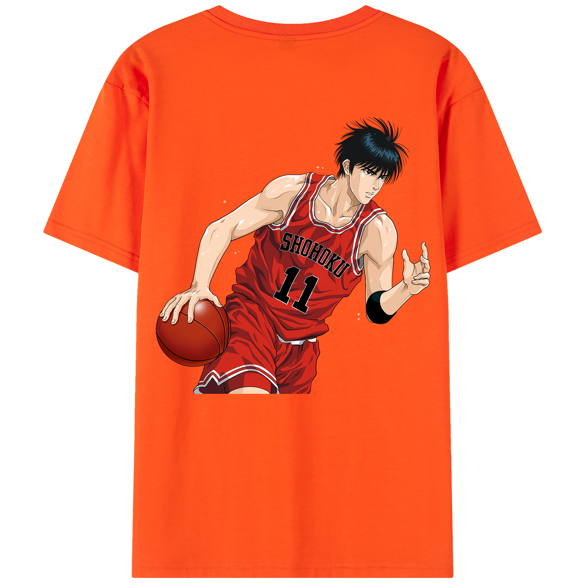 SLAM DUNK／スラムダンク 綿100％半袖Tシャツ（背面プリント）