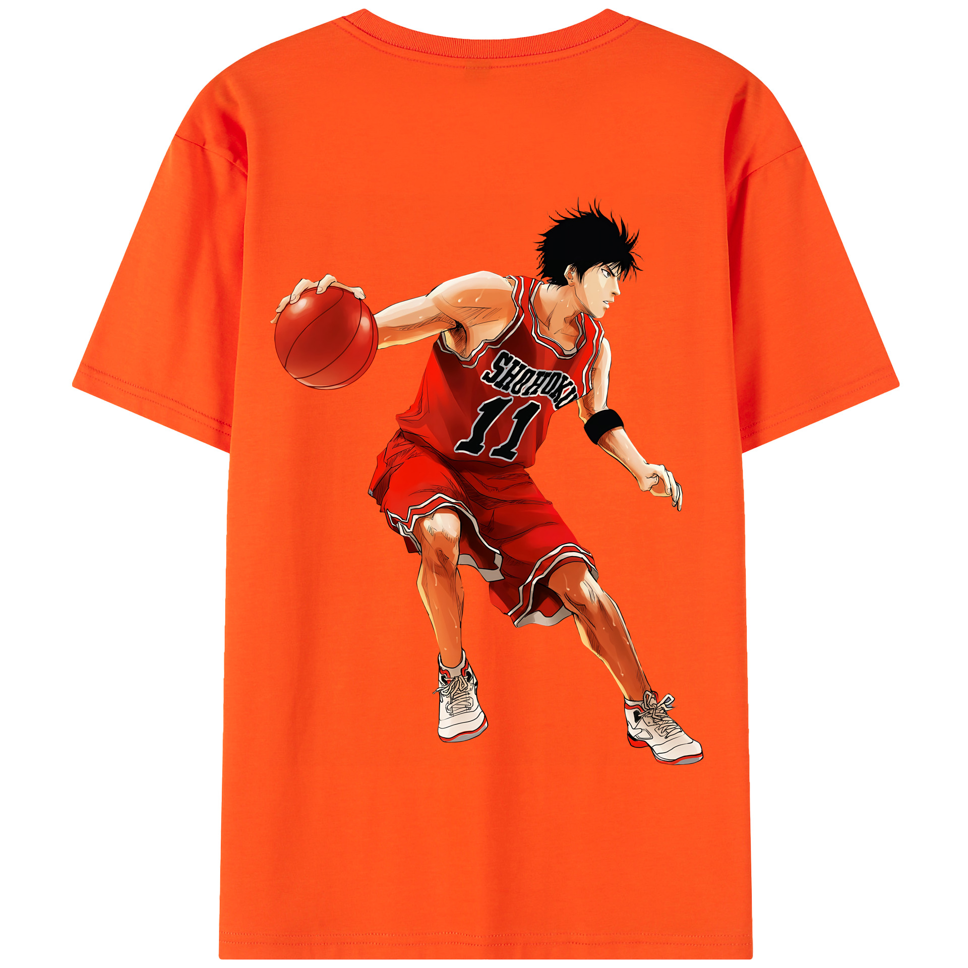 SLAM DUNK／スラムダンク 綿100％半袖Tシャツ（背面プリント）