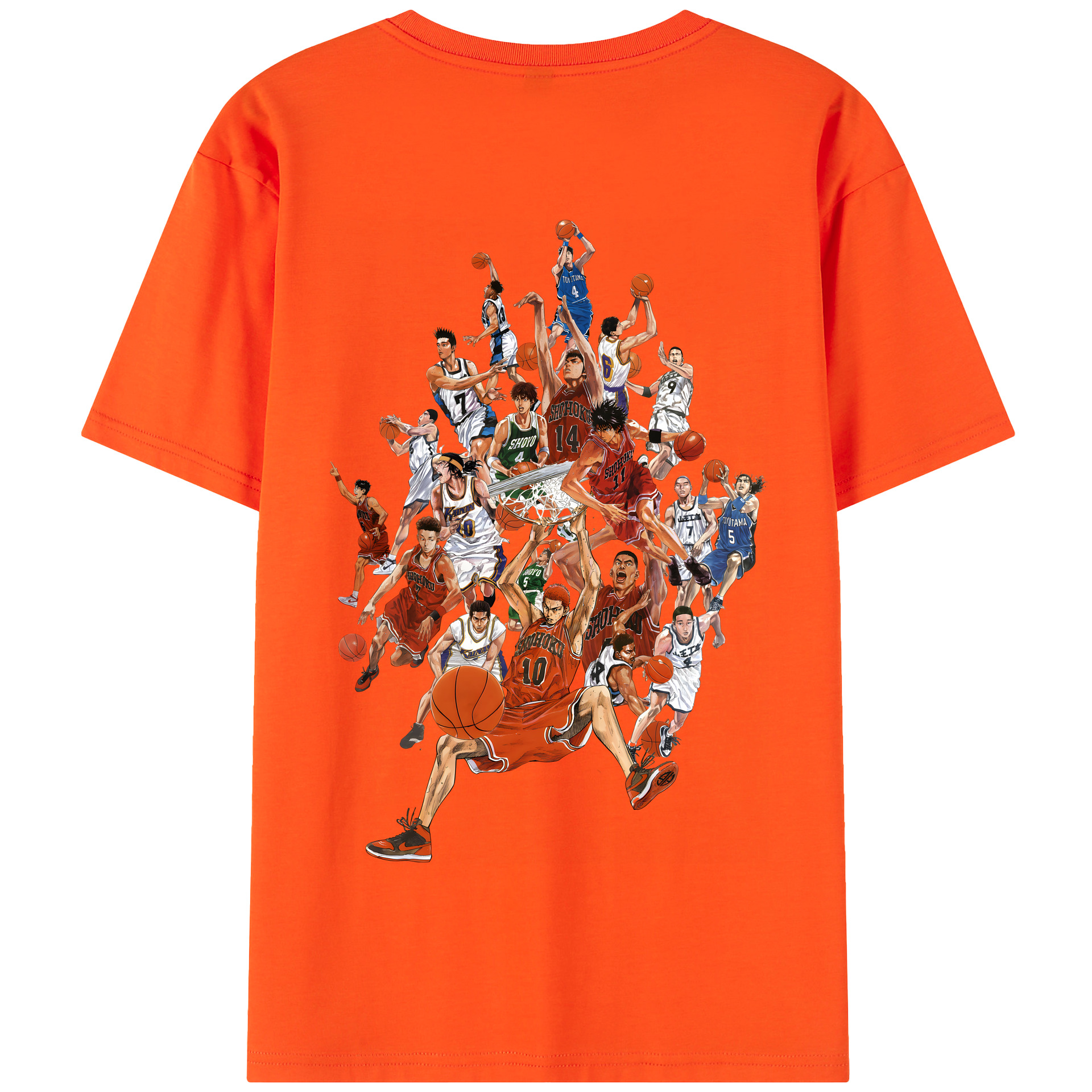 SLAM DUNK／スラムダンク 綿100％半袖Tシャツ（背面プリント）