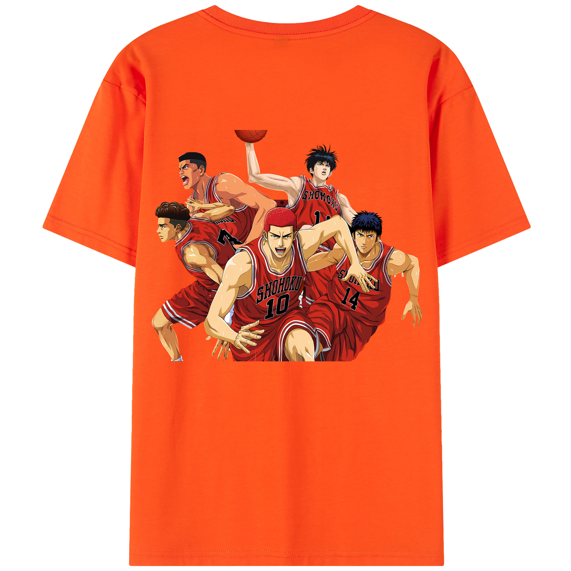 SLAM DUNK／スラムダンク 綿100％半袖Tシャツ（背面プリント）