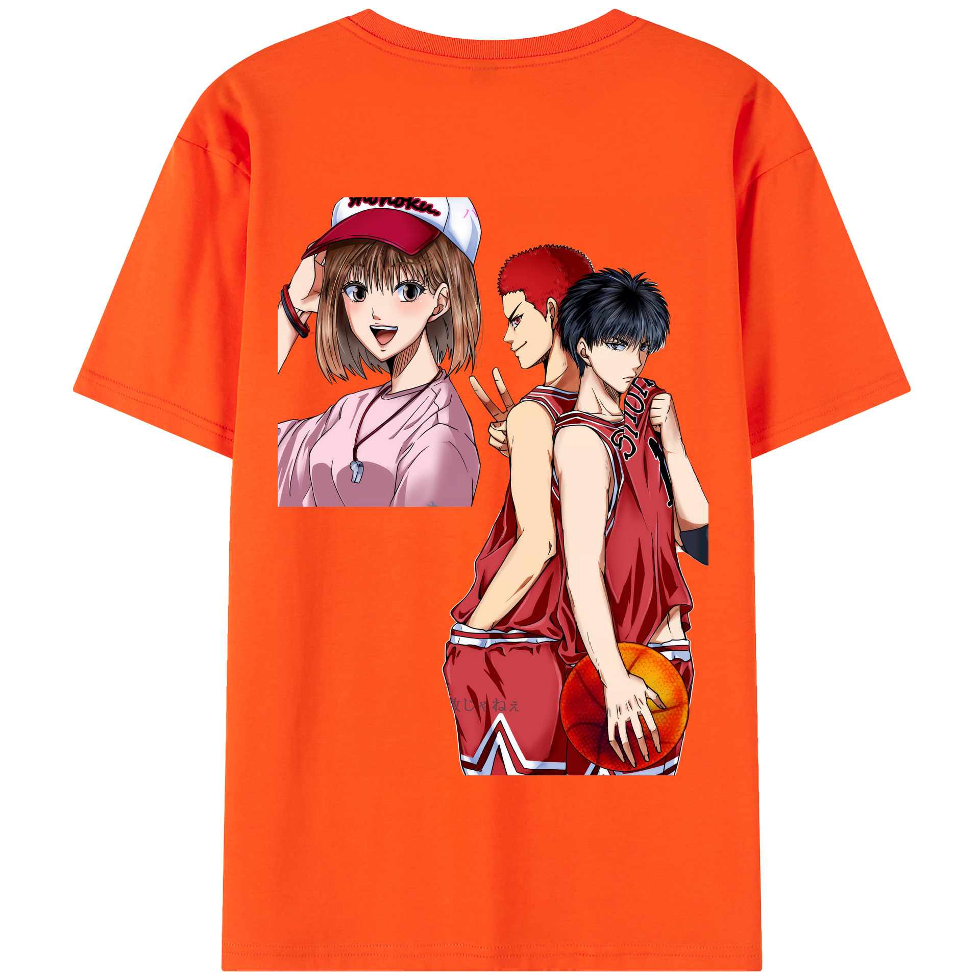 SLAM DUNK／スラムダンク 綿100％半袖Tシャツ（背面プリント）
