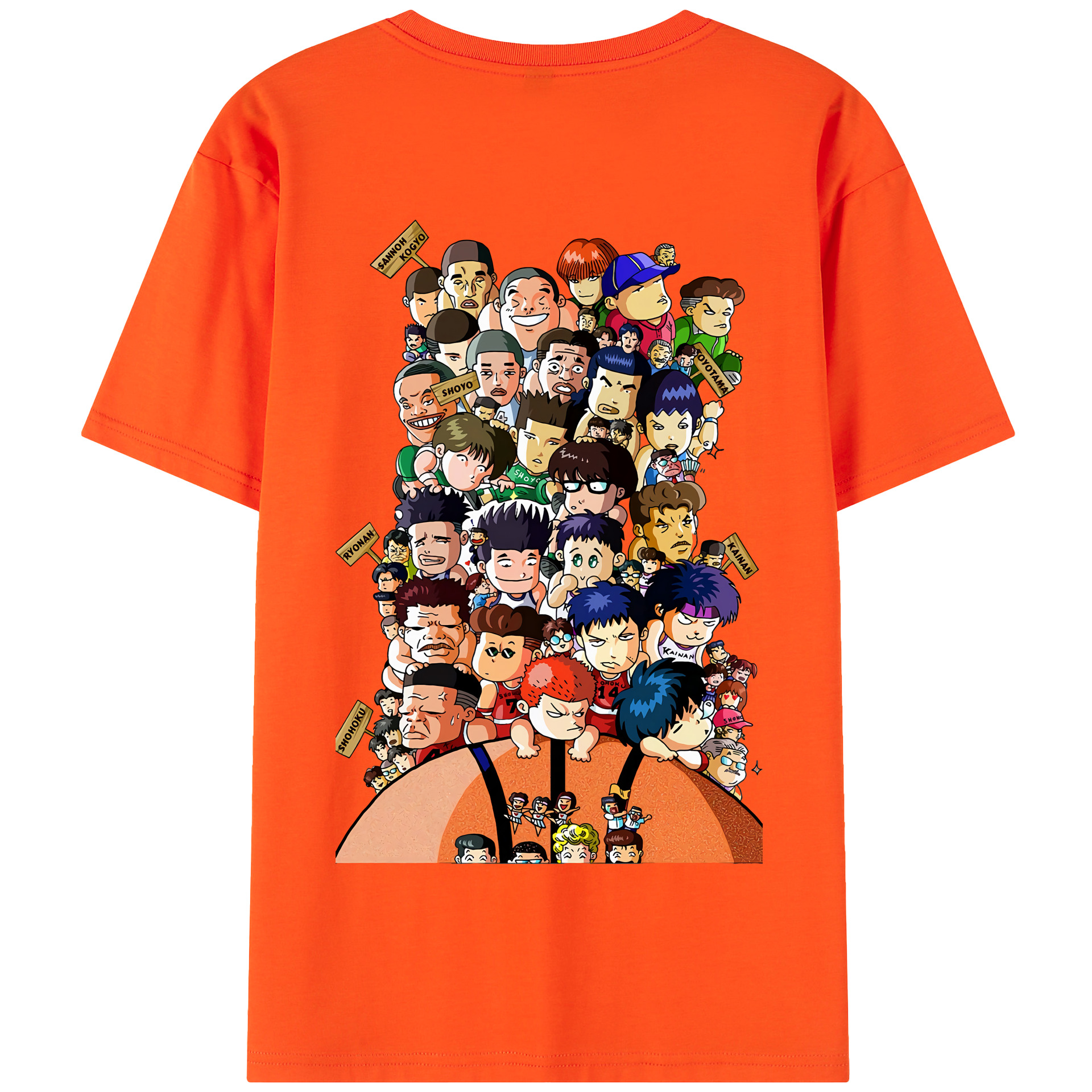 SLAM DUNK／スラムダンク 綿100％半袖Tシャツ（背面プリント）