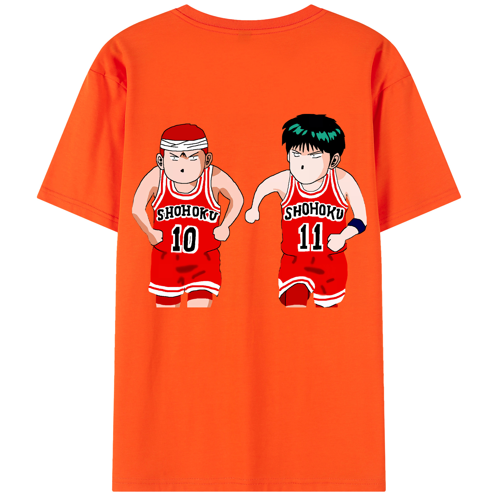 SLAM DUNK／スラムダンク 綿100％半袖Tシャツ（背面プリント）