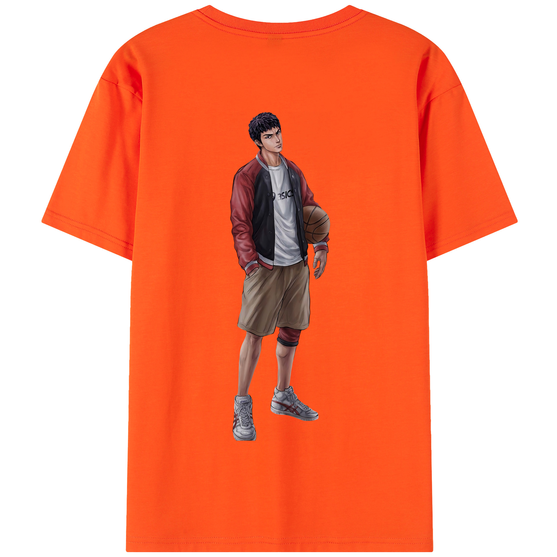 SLAM DUNK／スラムダンク 綿100％半袖Tシャツ（背面プリント）