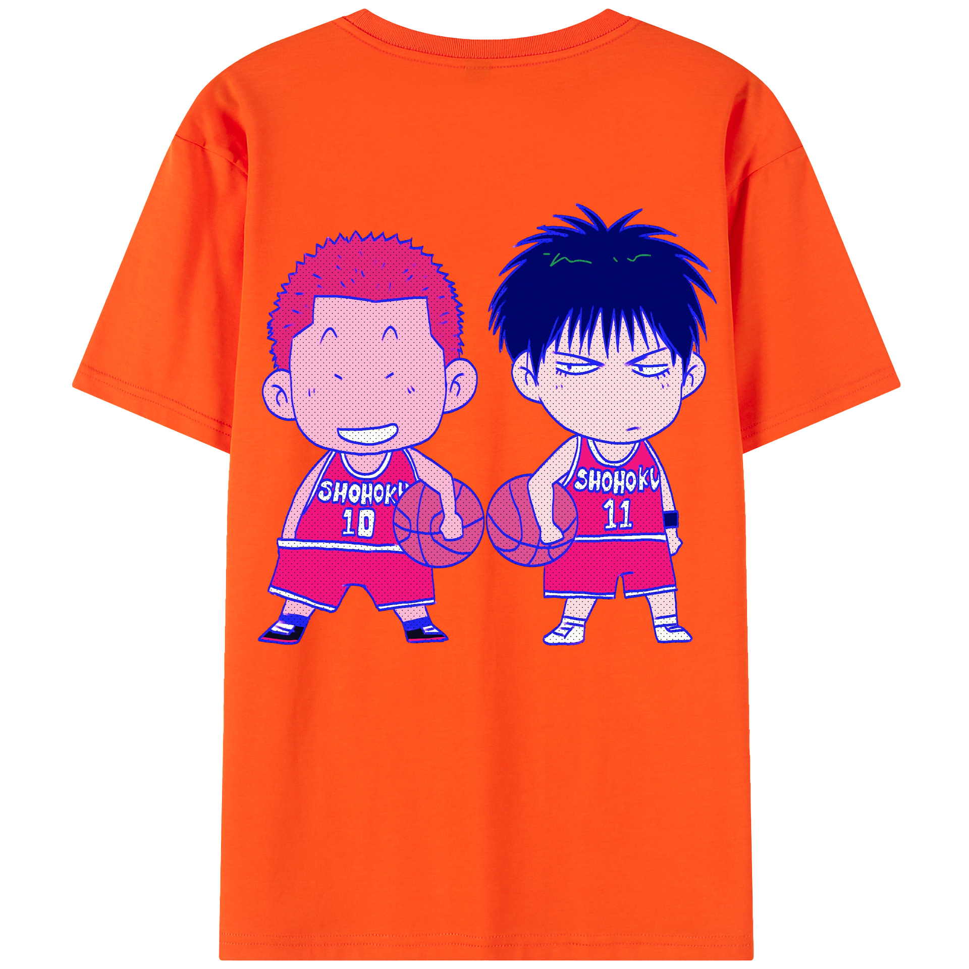 （画像用） SLAM DUNK／スラムダンク 綿100％半袖Tシャツ（背面プリント）