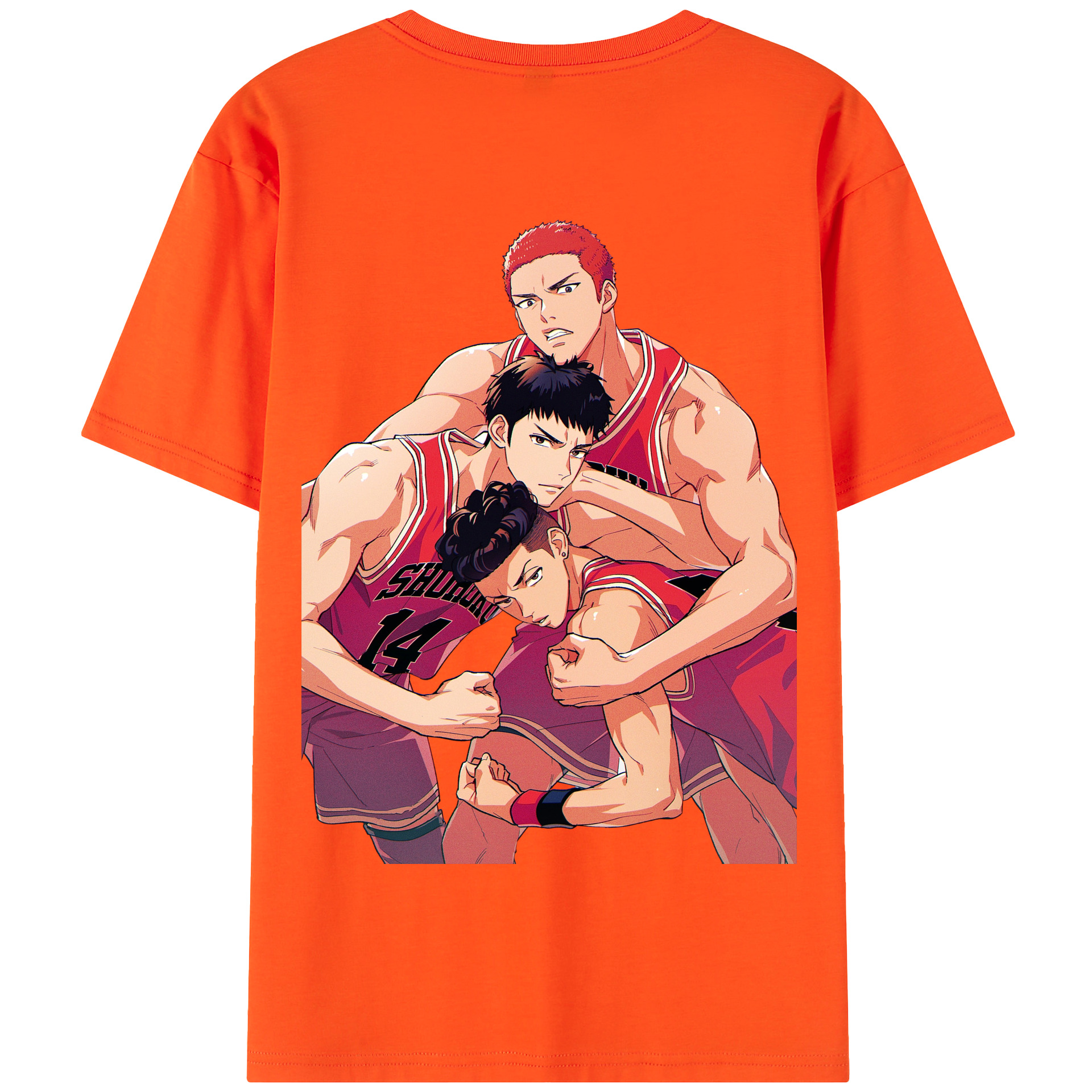 SLAM DUNK／スラムダンク 綿100％半袖Tシャツ（背面プリント）