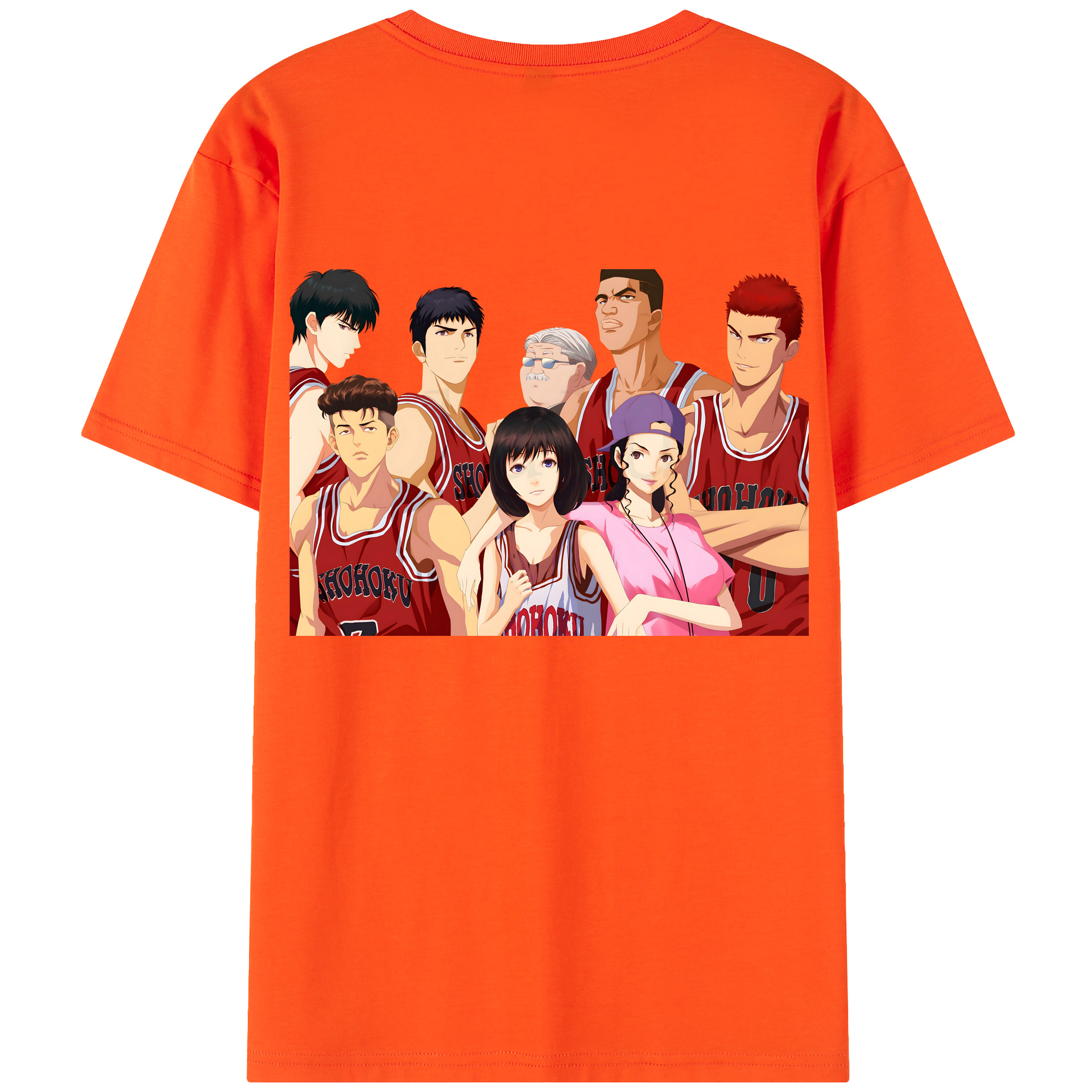 SLAM DUNK／スラムダンク 綿100％半袖Tシャツ（背面プリント）