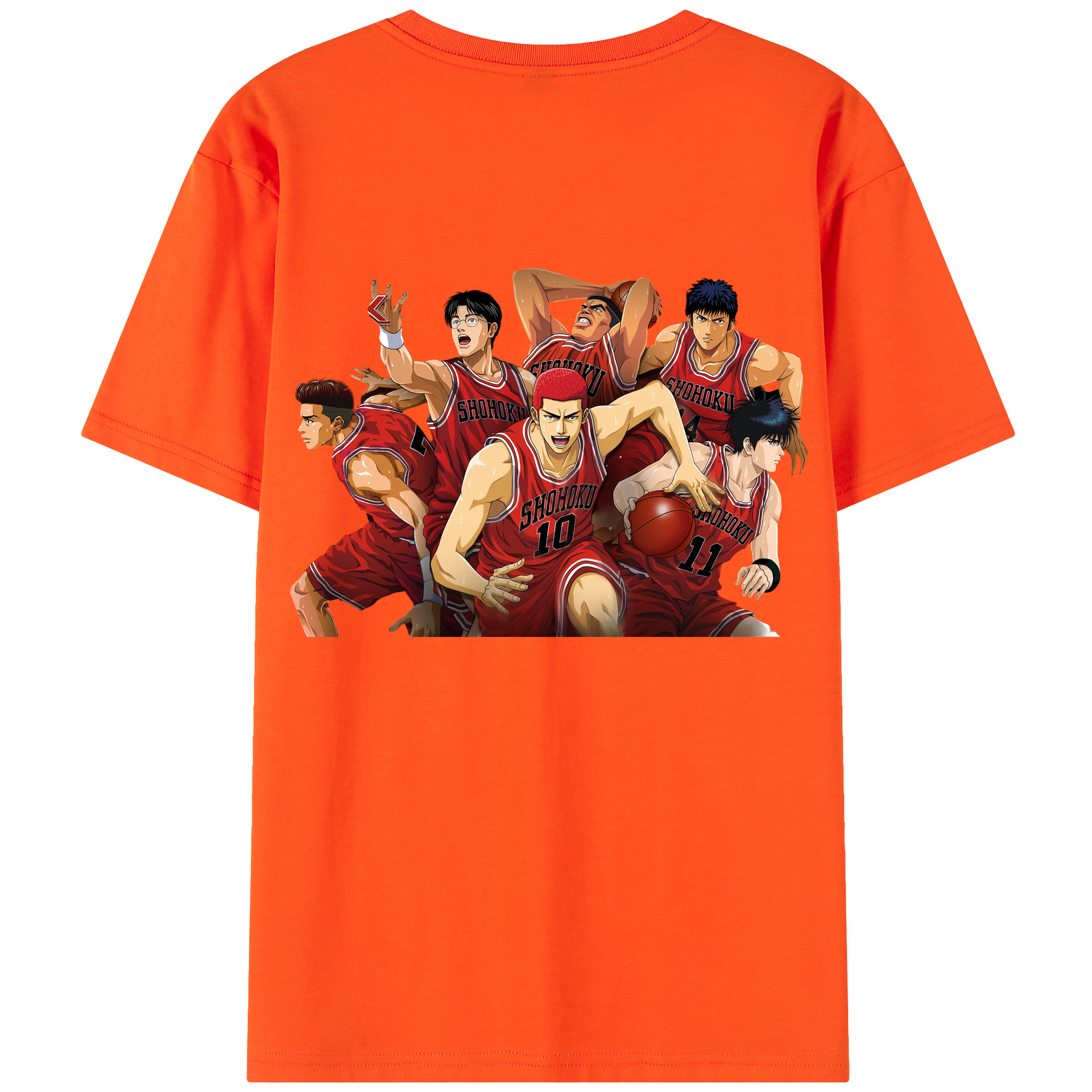 SLAM DUNK／スラムダンク 綿100％半袖Tシャツ（背面プリント）