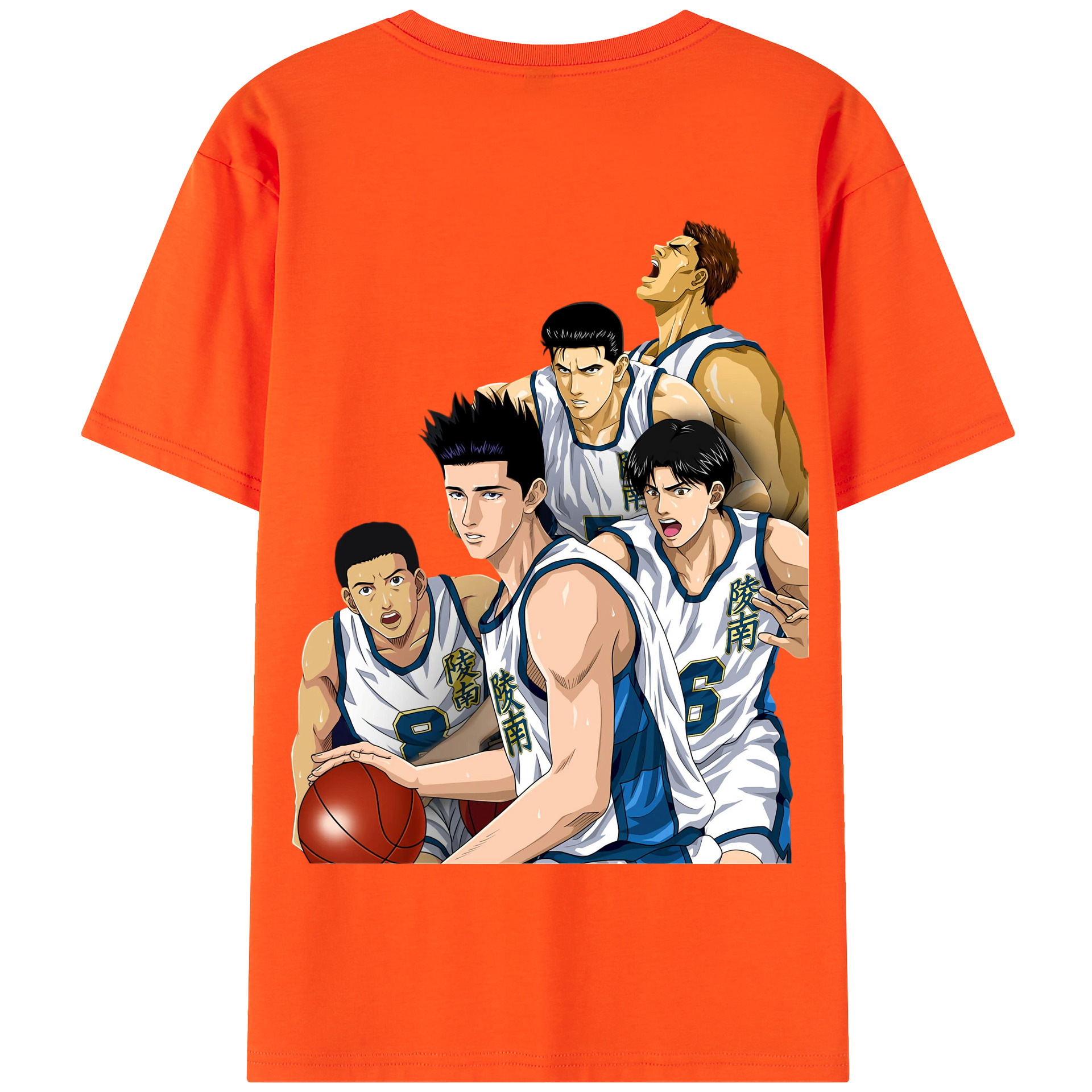 SLAM DUNK／スラムダンク 綿100％半袖Tシャツ（背面プリント）