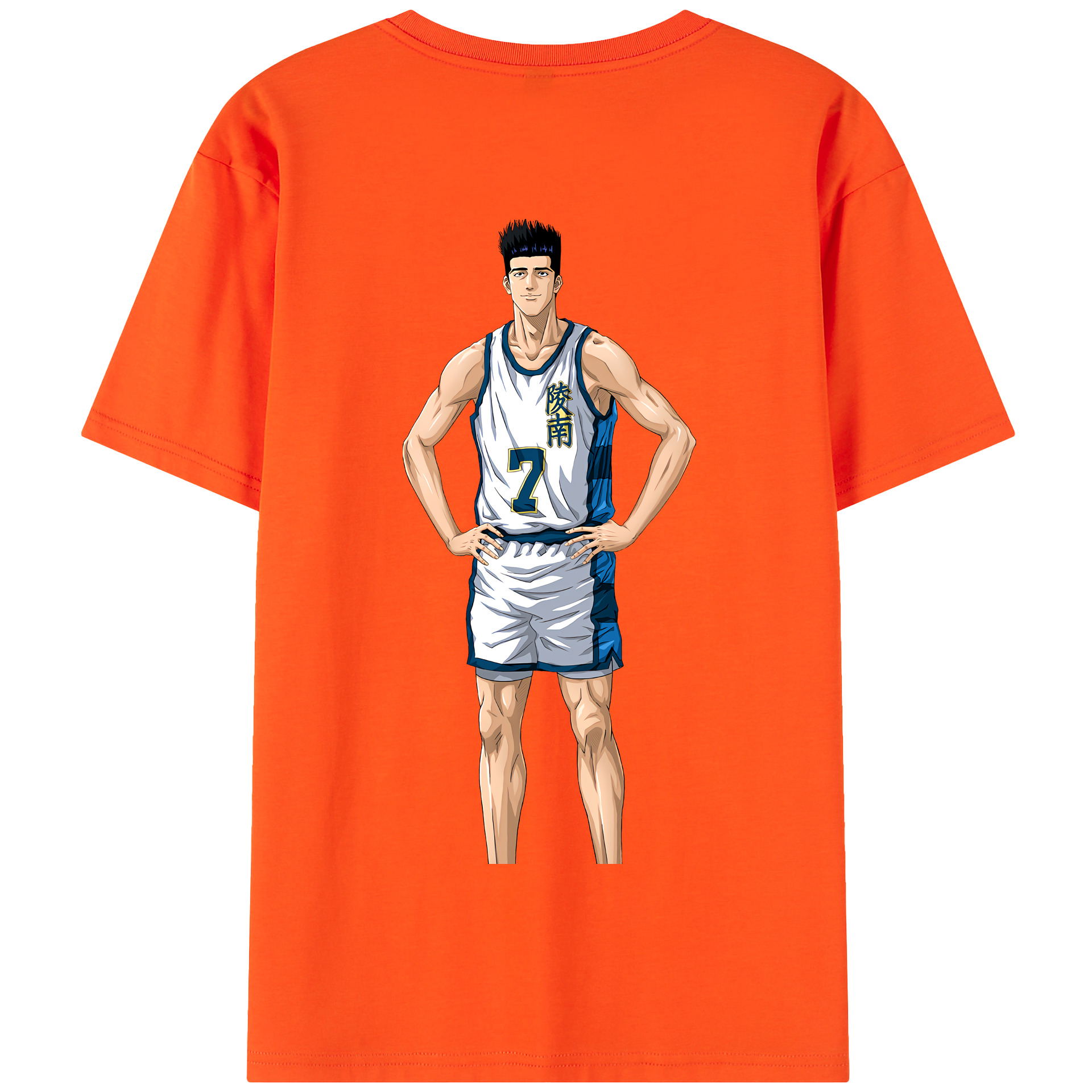 SLAM DUNK／スラムダンク 綿100％半袖Tシャツ（背面プリント）