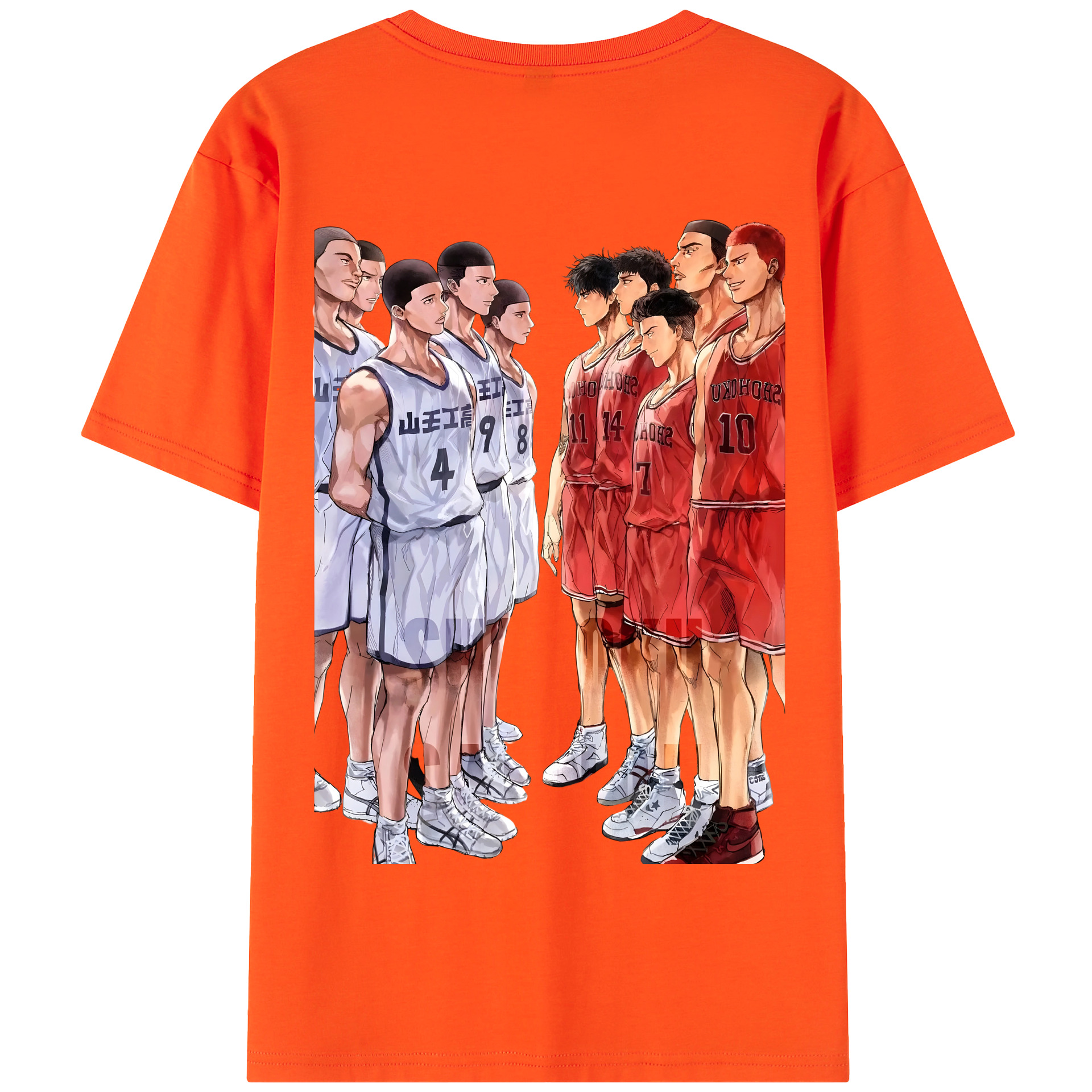 SLAM DUNK／スラムダンク 綿100％半袖Tシャツ（背面プリント）