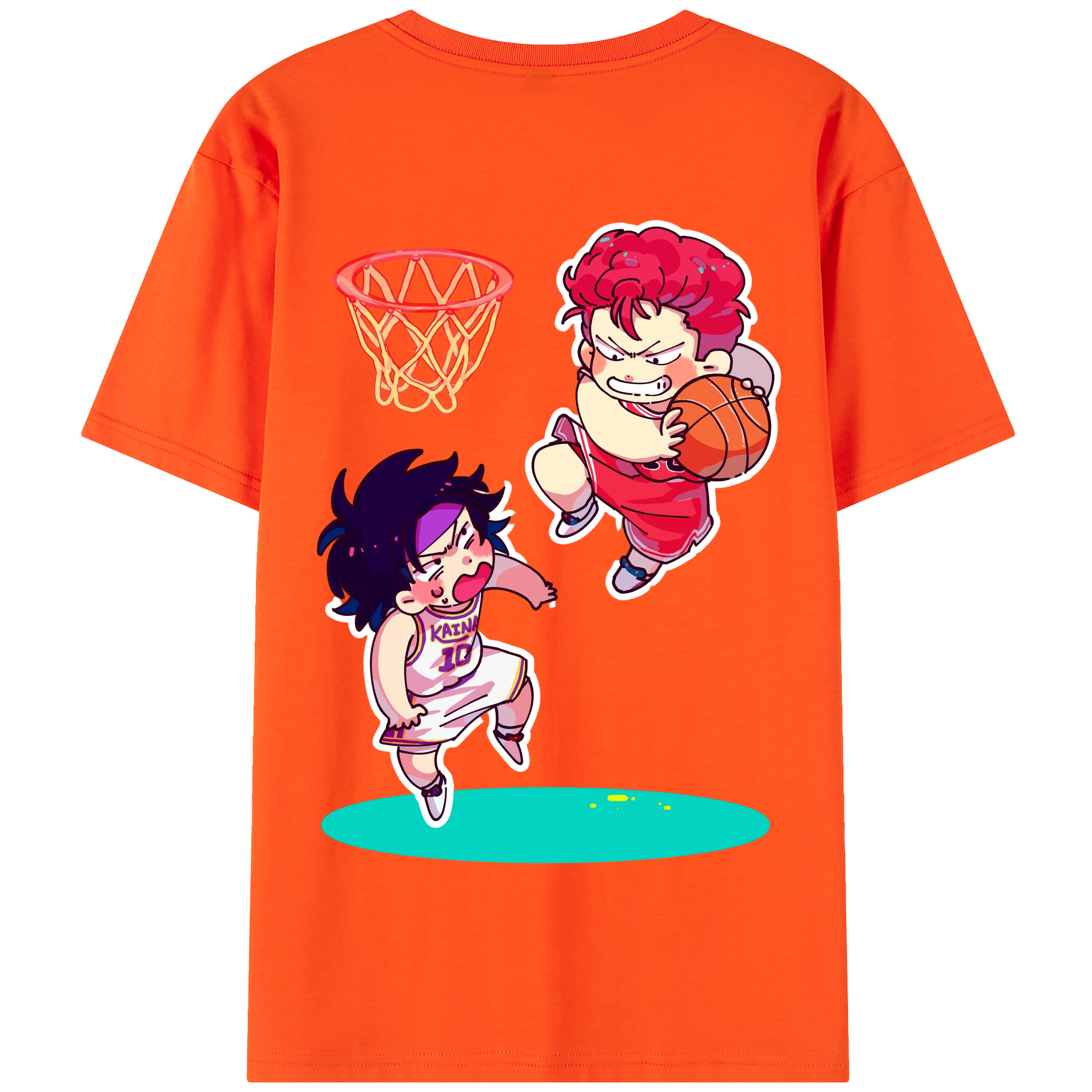 SLAM DUNK／スラムダンク 綿100％半袖Tシャツ（背面プリント）
