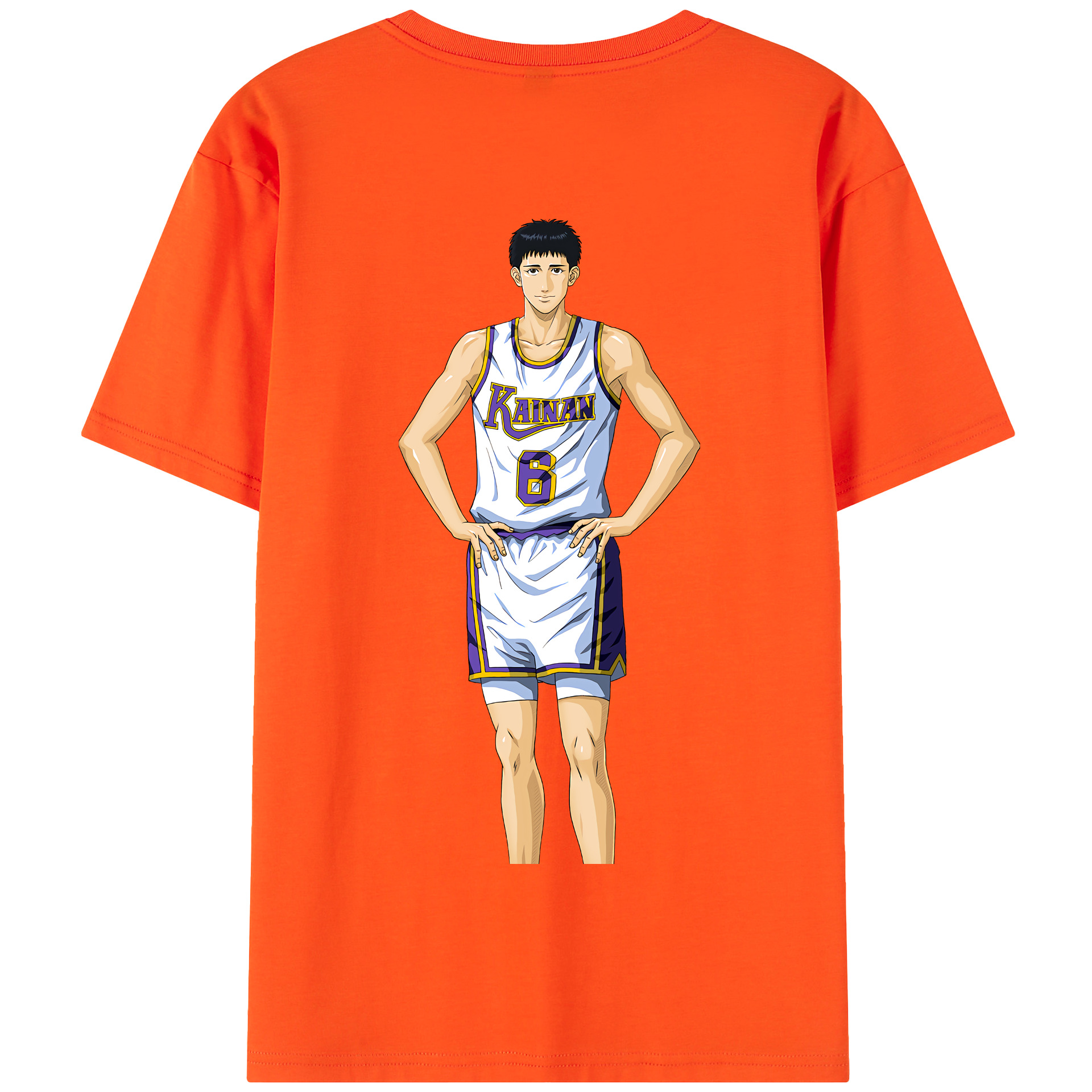 SLAM DUNK／スラムダンク 綿100％半袖Tシャツ（背面プリント）