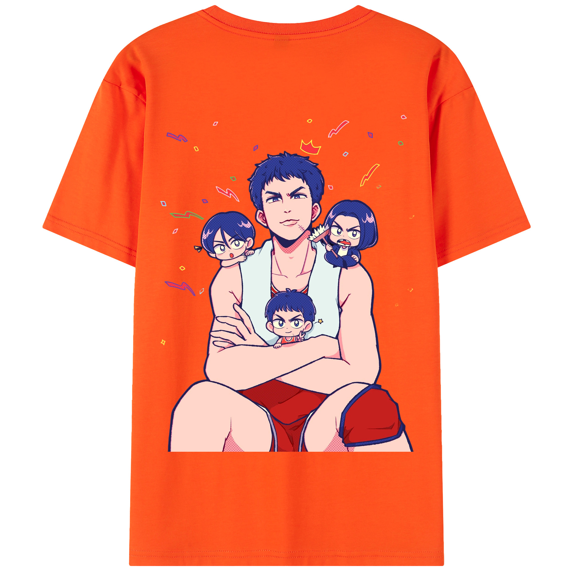 SLAM DUNK／スラムダンク 綿100％半袖Tシャツ（背面プリント）