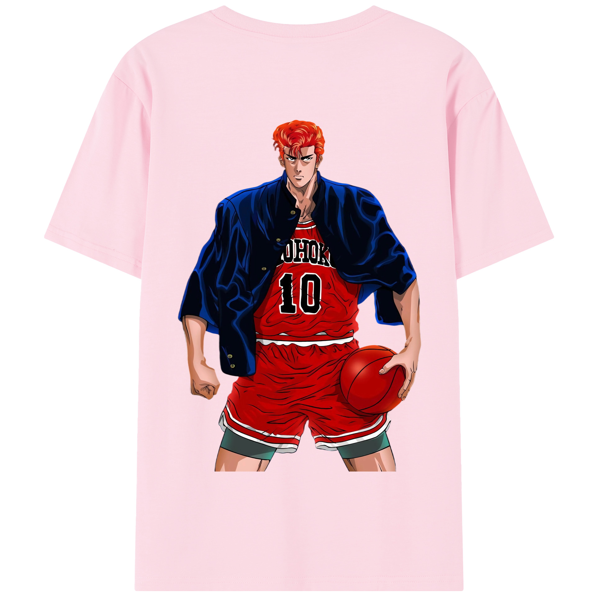 SLAM DUNK／スラムダンク 綿100％半袖Tシャツ（背面プリント）