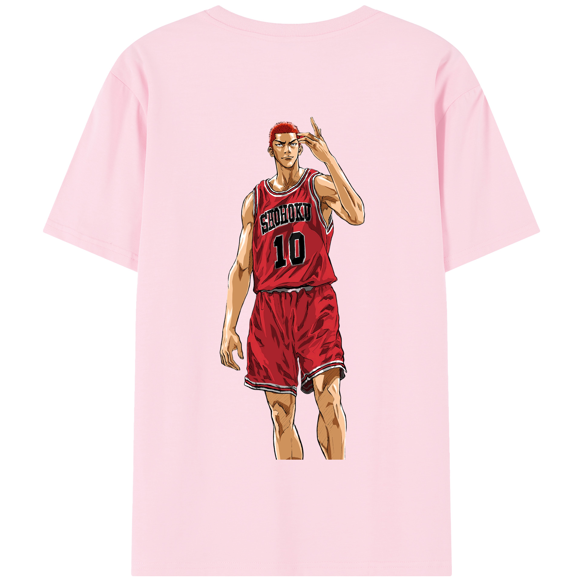 SLAM DUNK／スラムダンク 綿100％半袖Tシャツ（背面プリント）