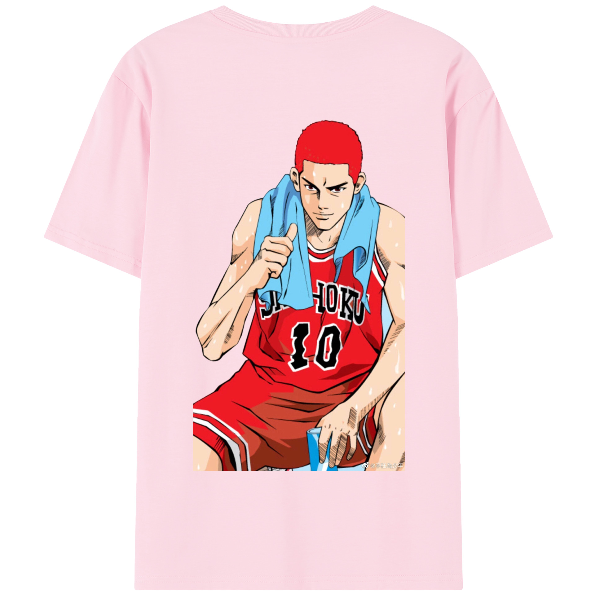 SLAM DUNK／スラムダンク 綿100％半袖Tシャツ（背面プリント）