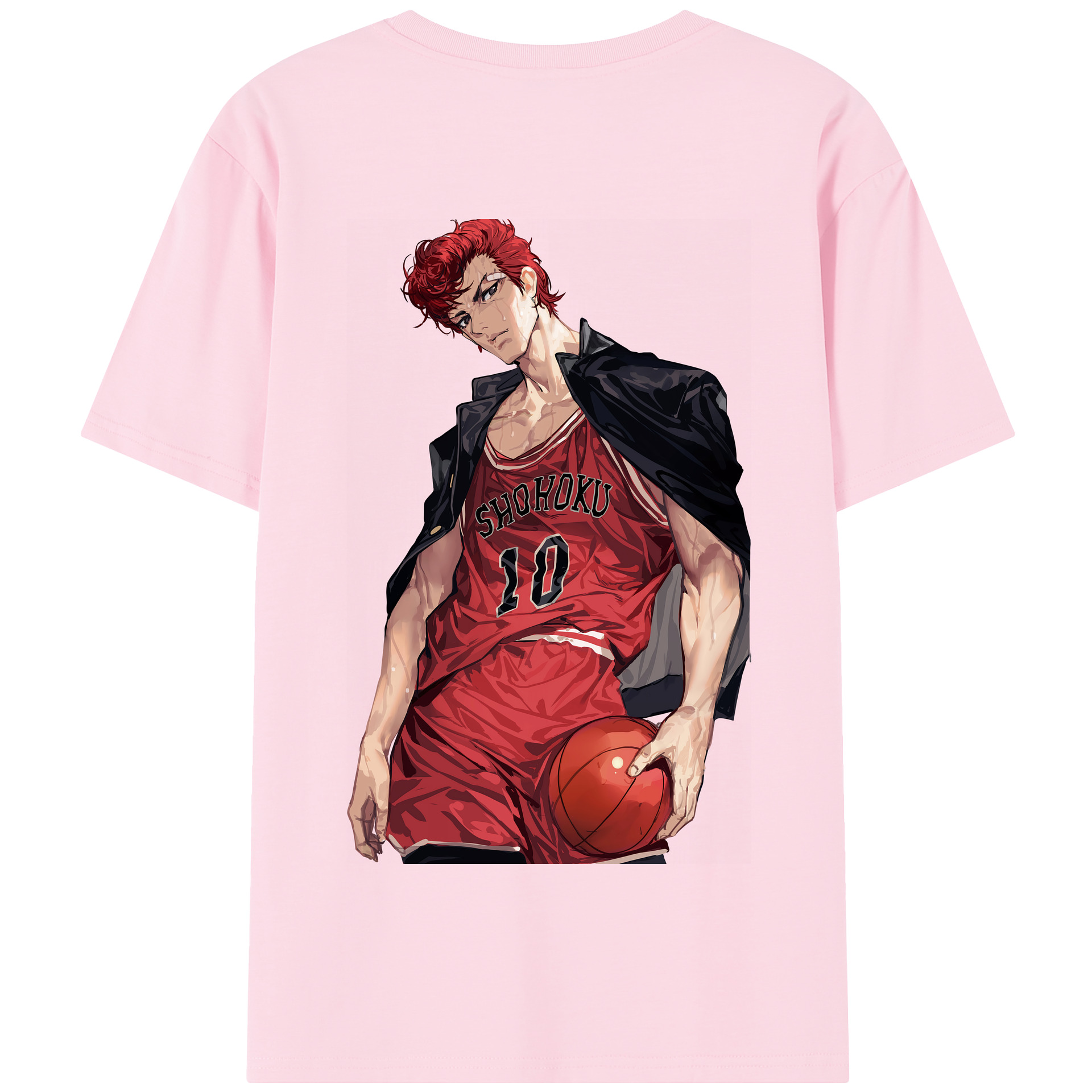 SLAM DUNK／スラムダンク 綿100％半袖Tシャツ（背面プリント）