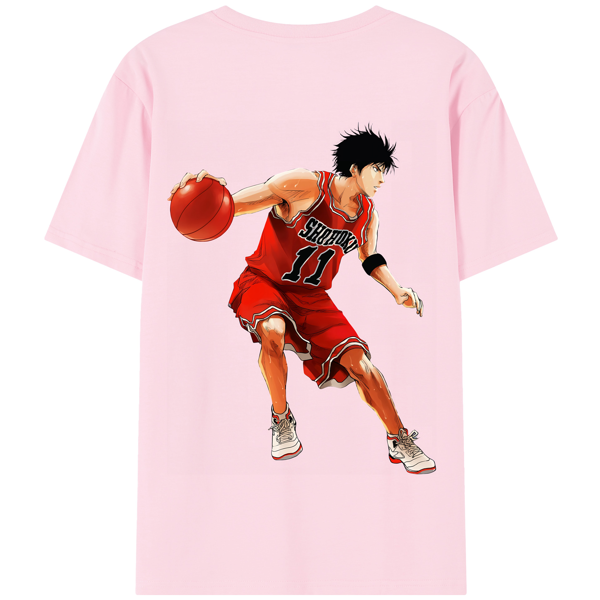 SLAM DUNK／スラムダンク 綿100％半袖Tシャツ（背面プリント）