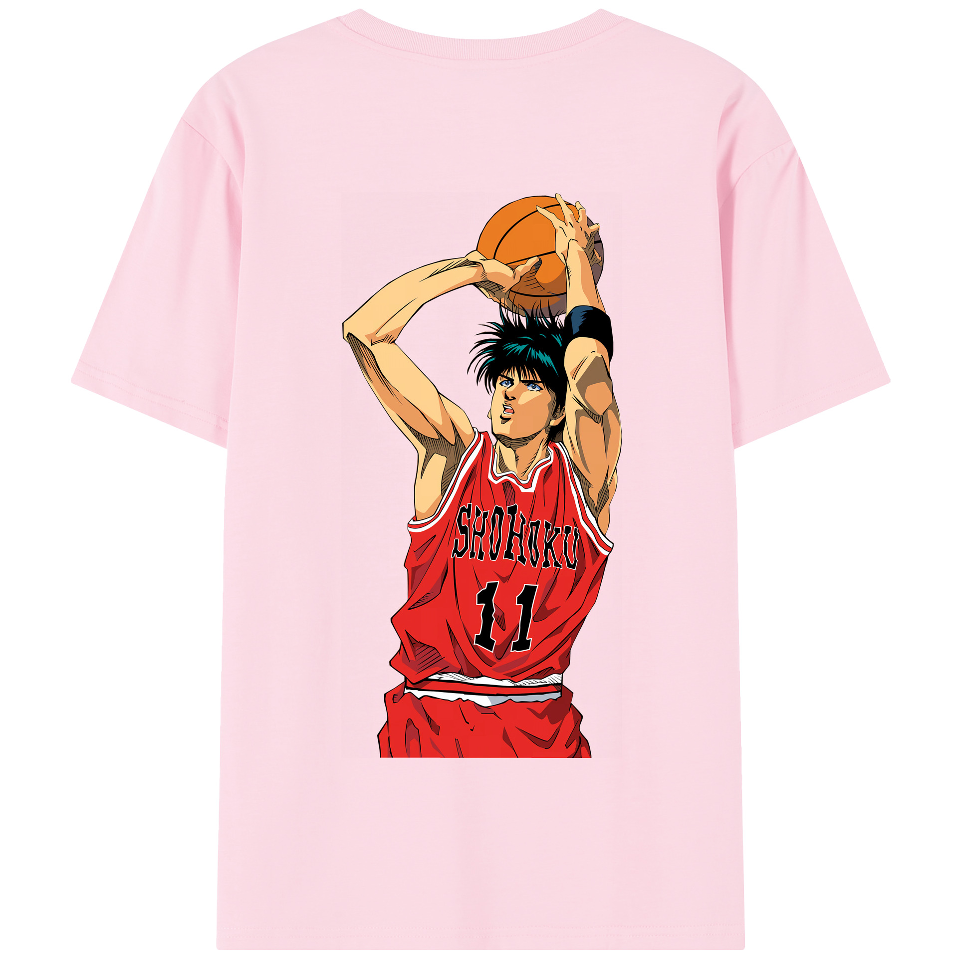 SLAM DUNK／スラムダンク 綿100％半袖Tシャツ（背面プリント）