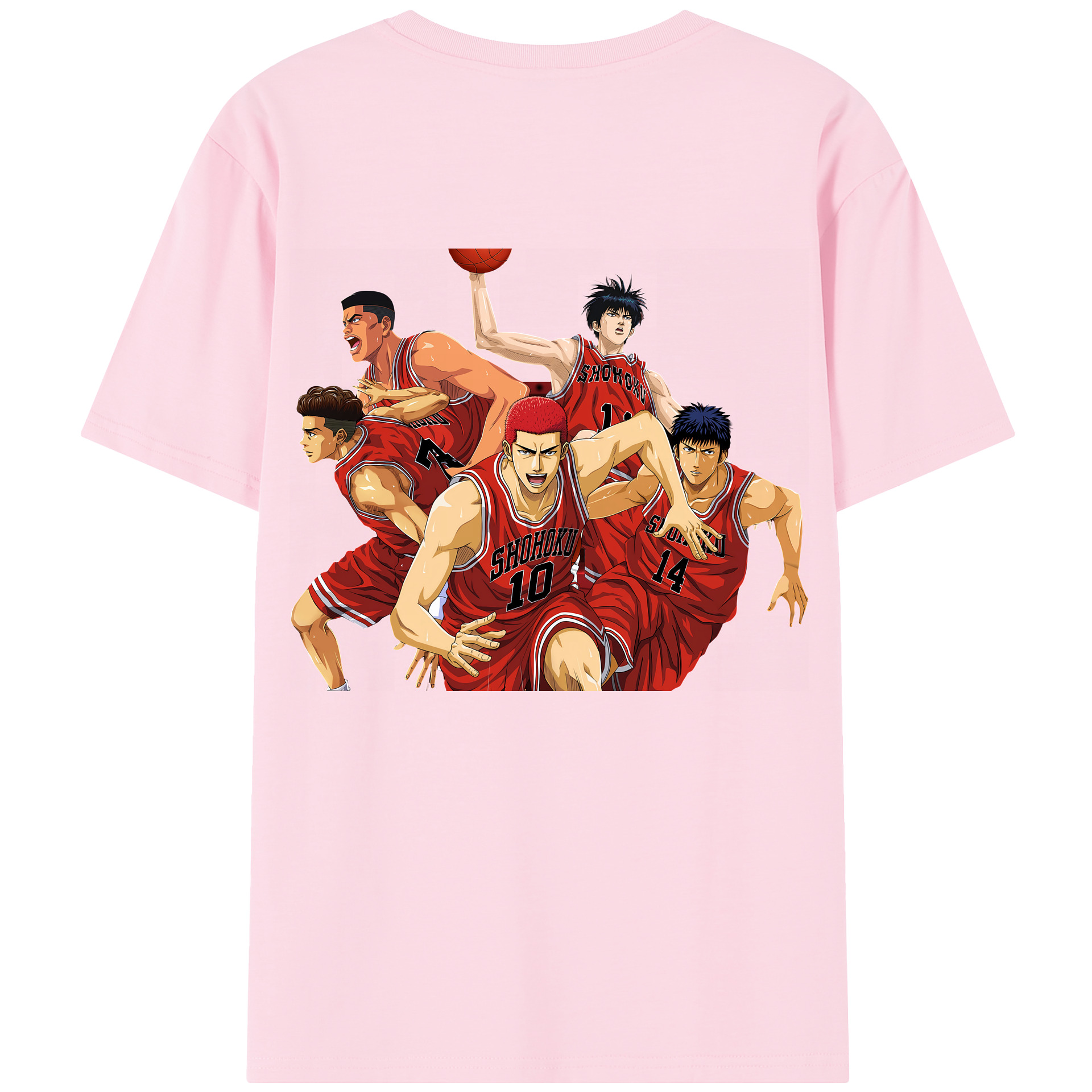 SLAM DUNK／スラムダンク 綿100％半袖Tシャツ（背面プリント）