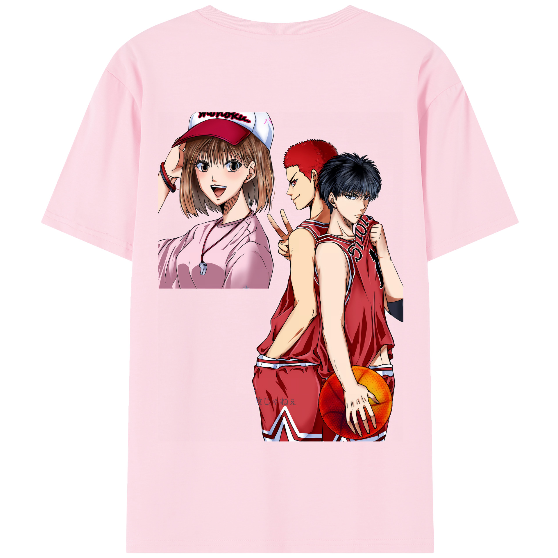 SLAM DUNK／スラムダンク 綿100％半袖Tシャツ（背面プリント）