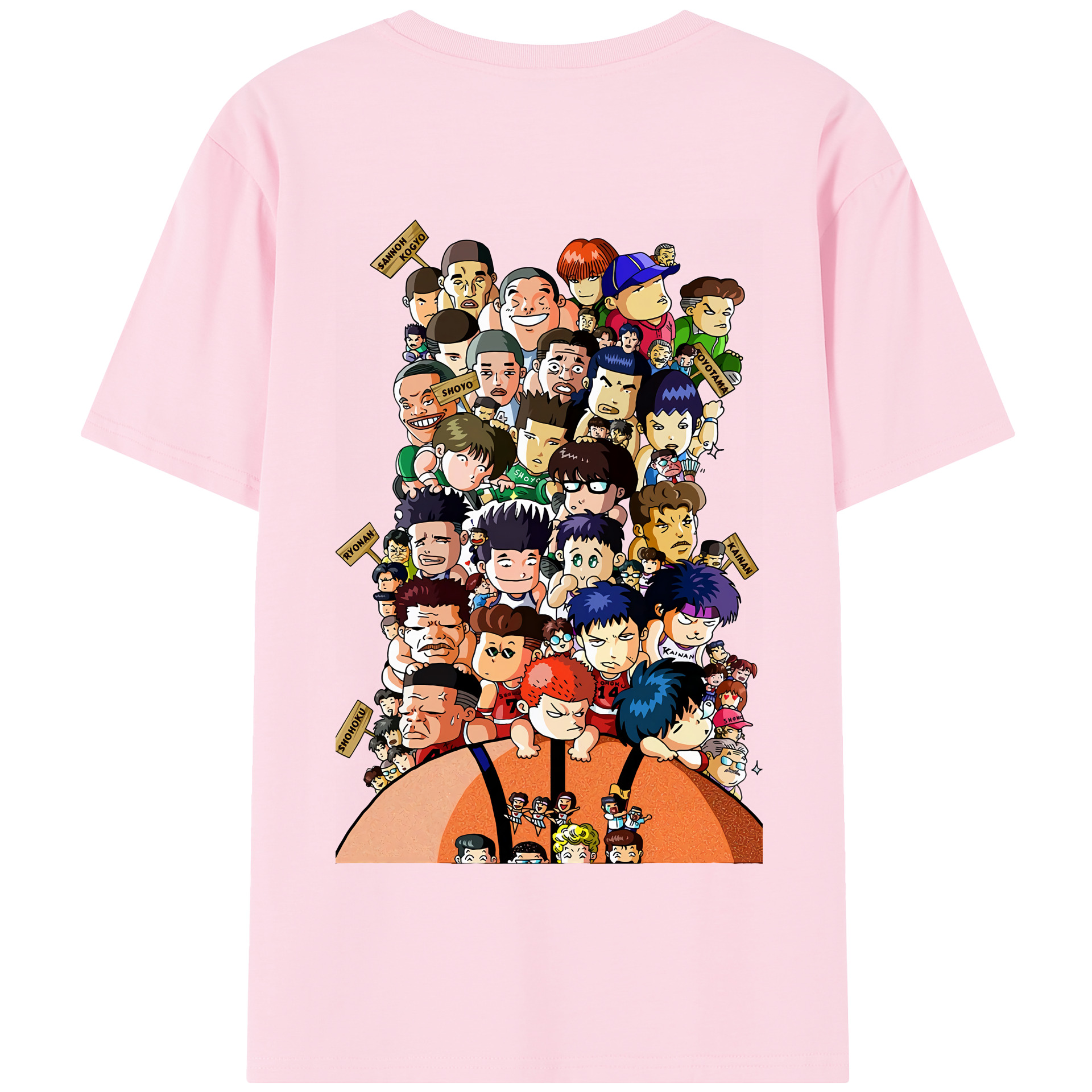 SLAM DUNK／スラムダンク 綿100％半袖Tシャツ（背面プリント）