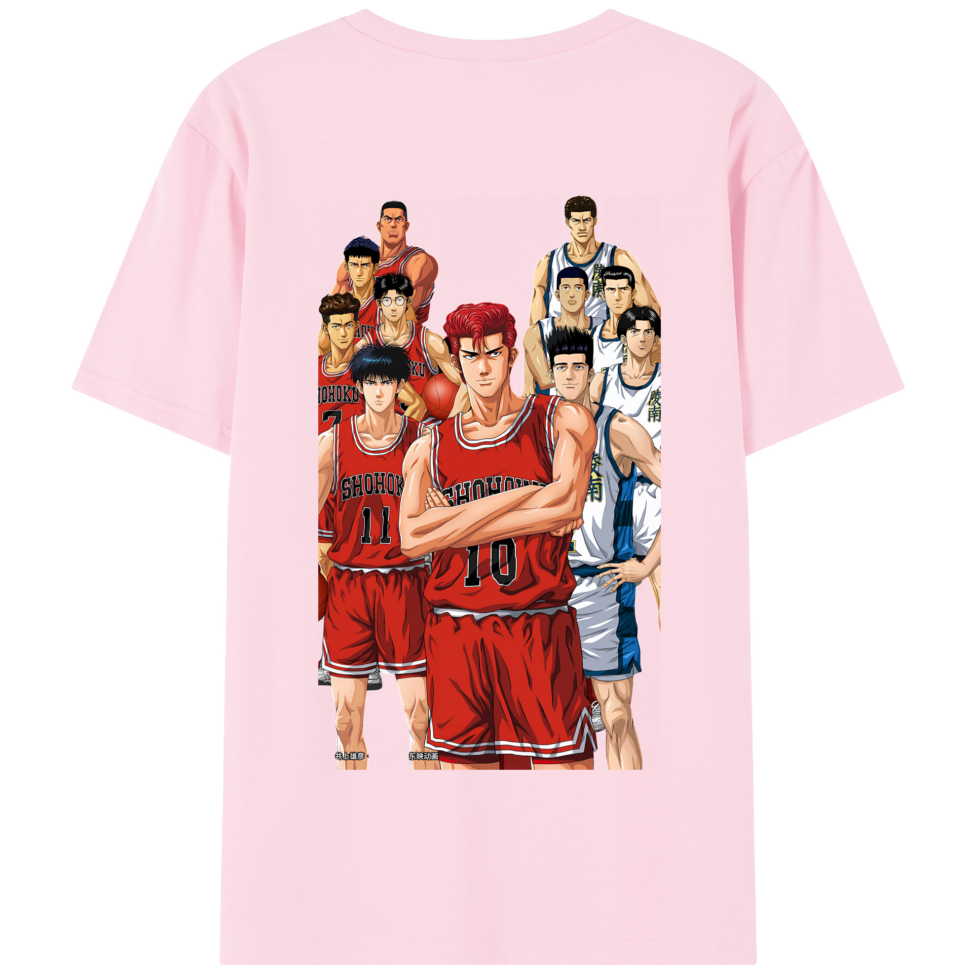 SLAM DUNK／スラムダンク 綿100％半袖Tシャツ（背面プリント）