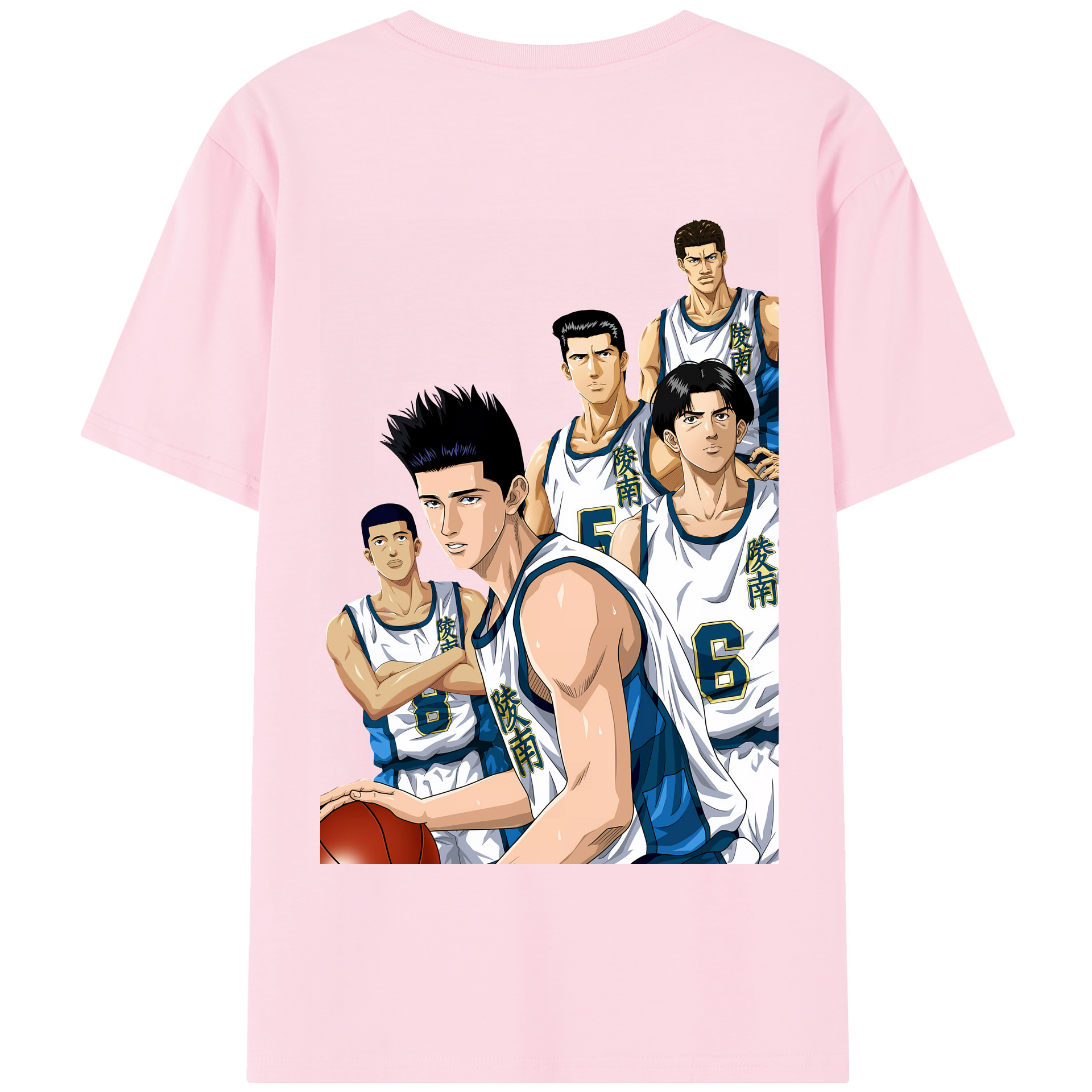 SLAM DUNK／スラムダンク 綿100％半袖Tシャツ（背面プリント）