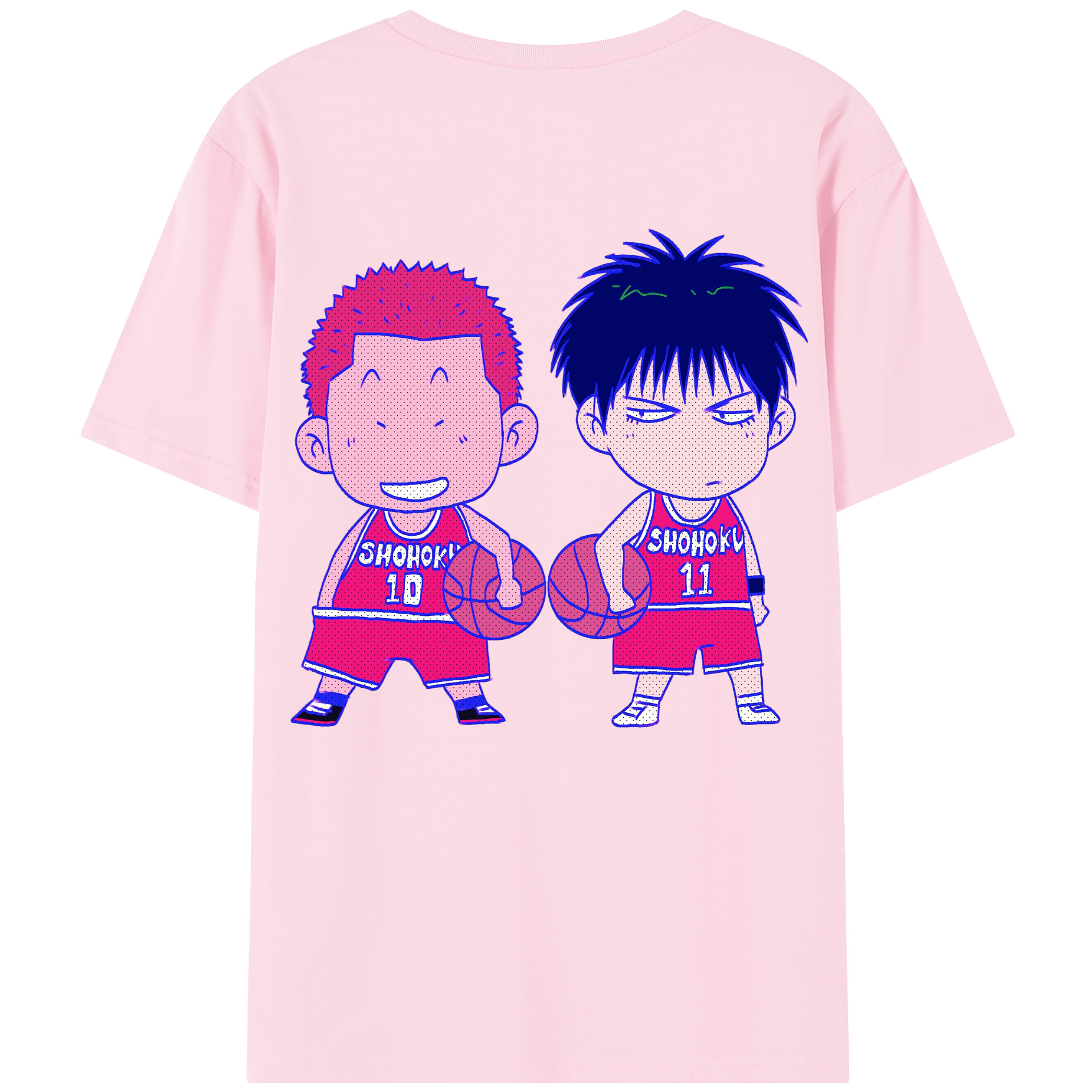 （画像用） SLAM DUNK／スラムダンク 綿100％半袖Tシャツ（背面プリント）