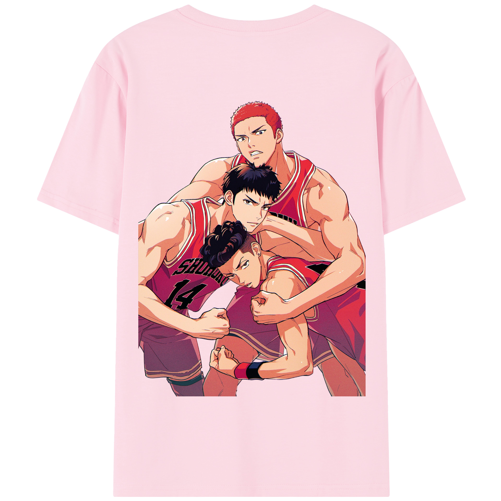 SLAM DUNK／スラムダンク 綿100％半袖Tシャツ（背面プリント）