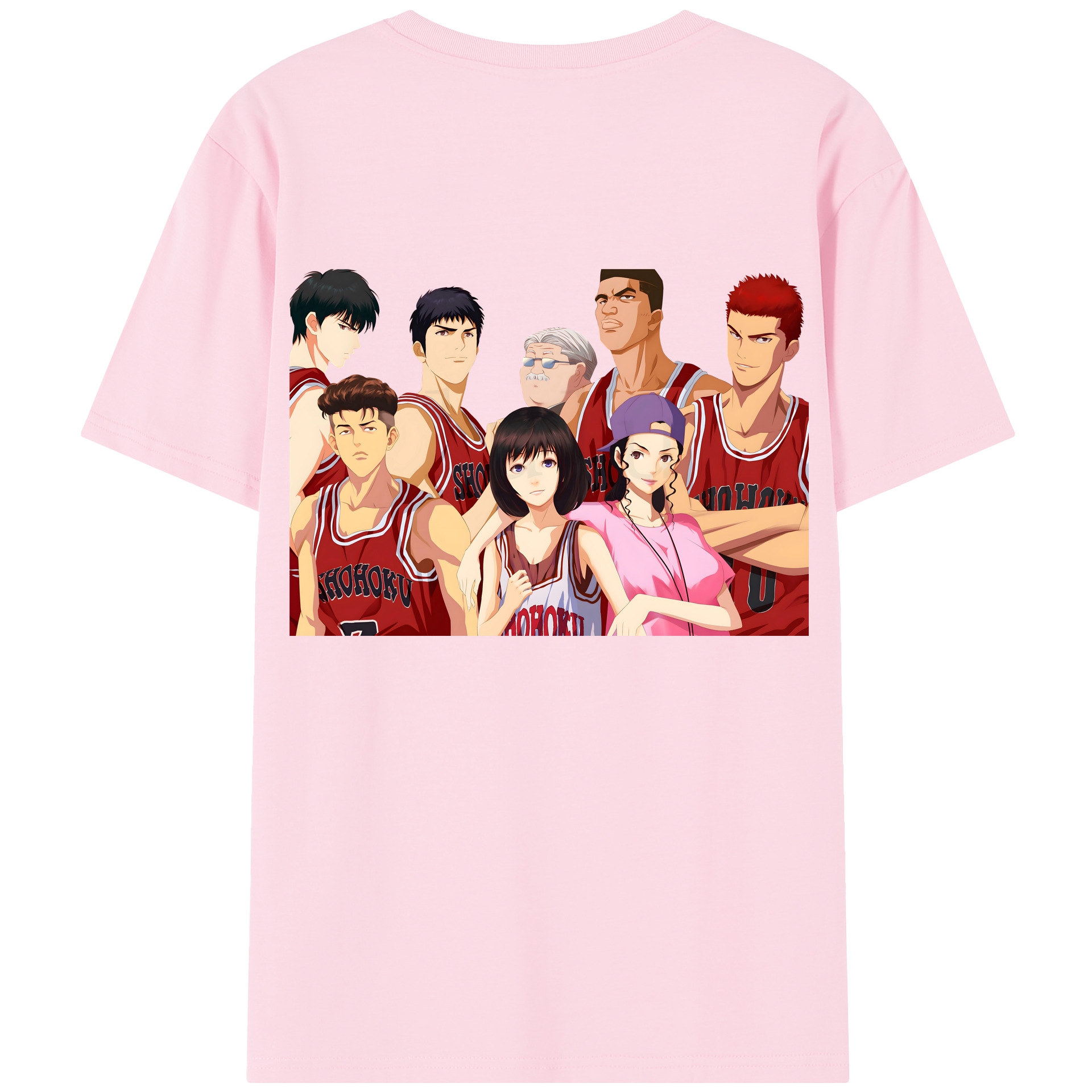 SLAM DUNK／スラムダンク 綿100％半袖Tシャツ（背面プリント）