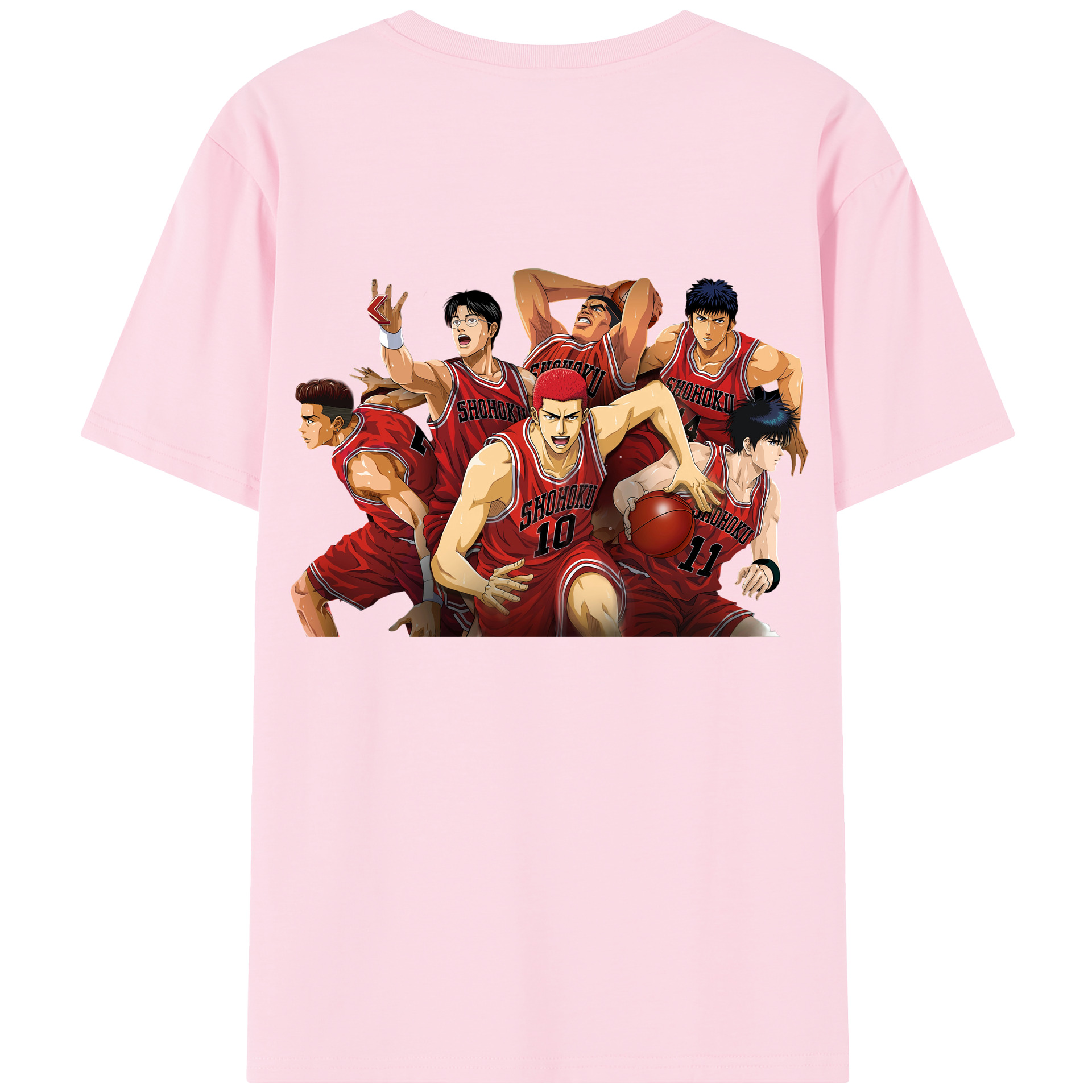 SLAM DUNK／スラムダンク 綿100％半袖Tシャツ（背面プリント）