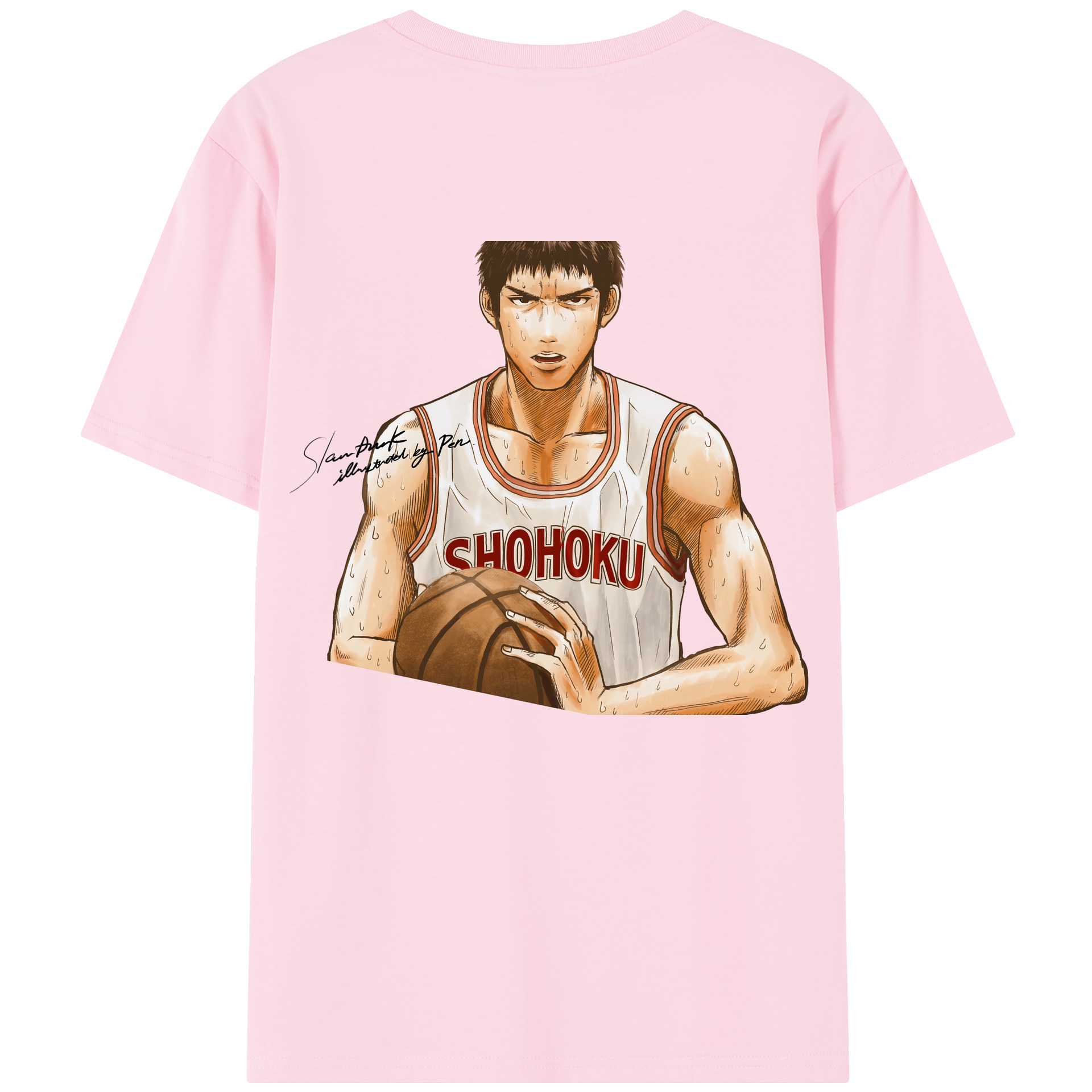 SLAM DUNK／スラムダンク 綿100％半袖Tシャツ（背面プリント）
