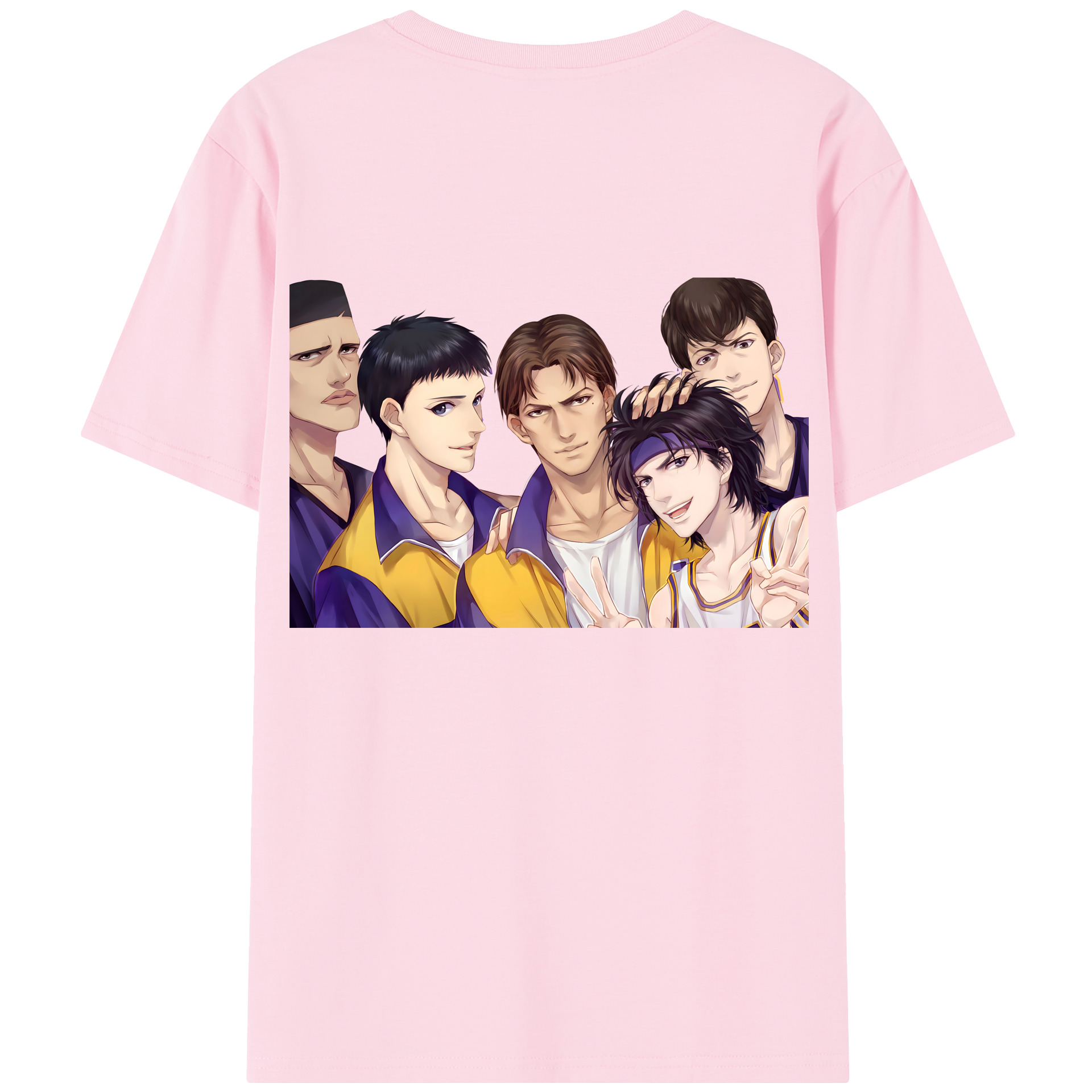 SLAM DUNK／スラムダンク 綿100％半袖Tシャツ（背面プリント）
