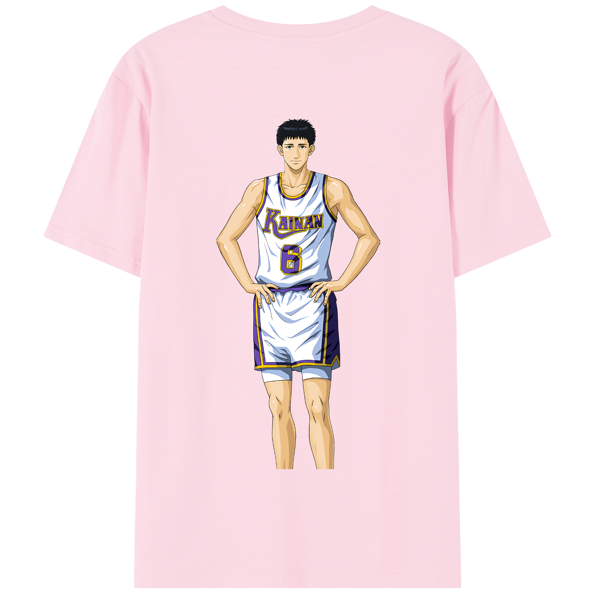 SLAM DUNK／スラムダンク 綿100％半袖Tシャツ（背面プリント）