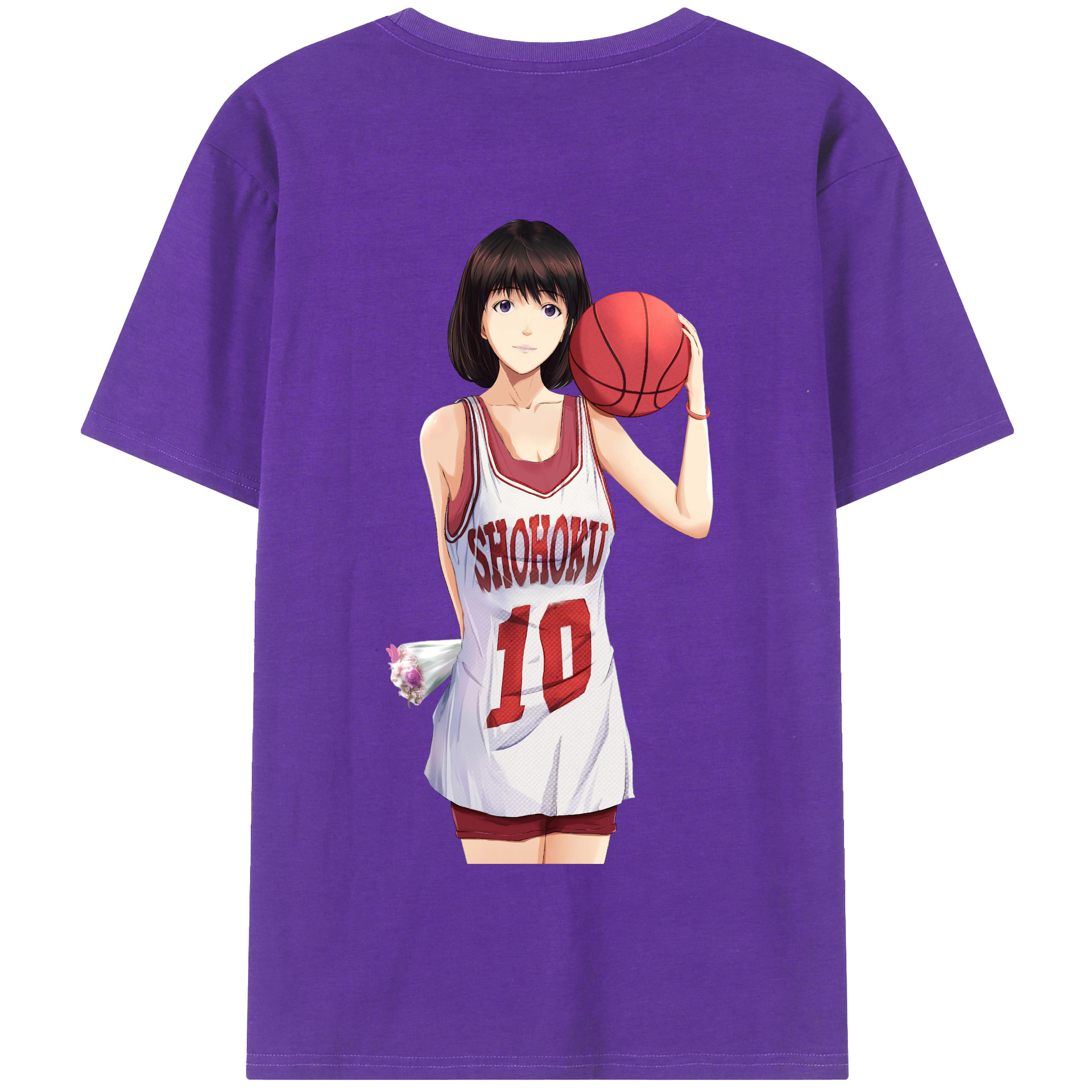 SLAM DUNK／スラムダンク 綿100％半袖Tシャツ（背面プリント）