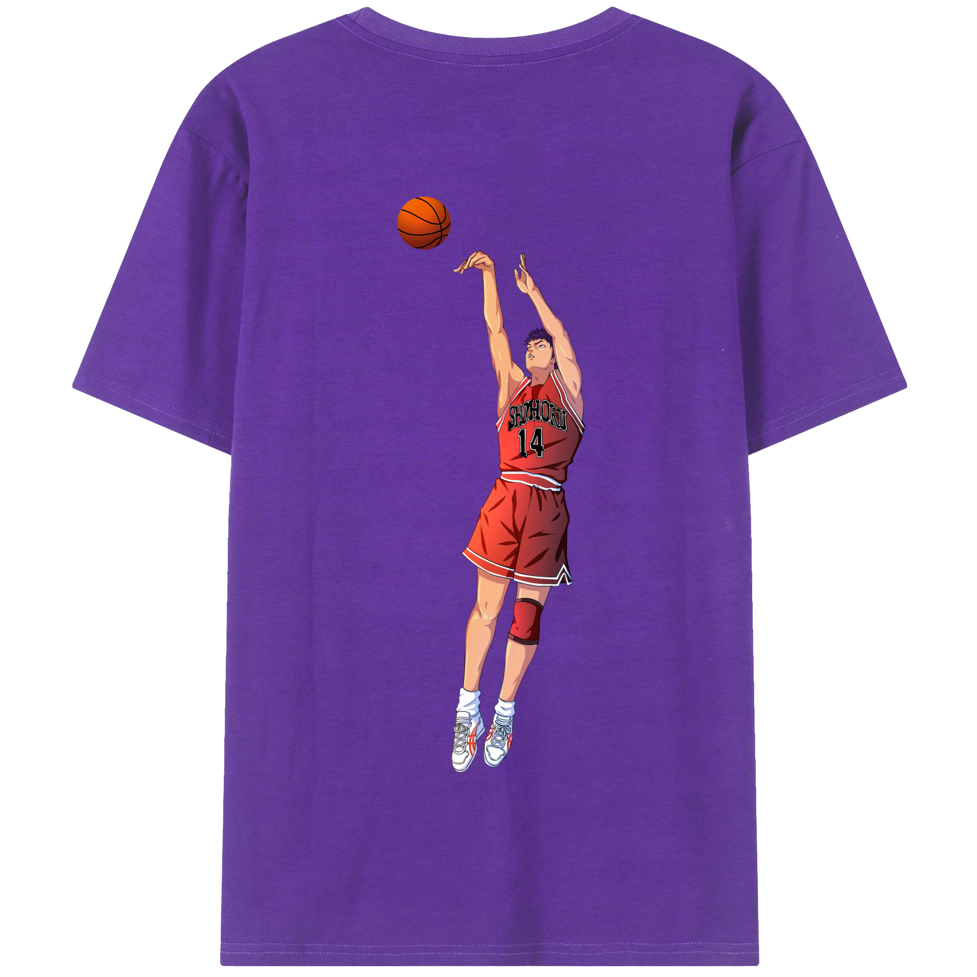 SLAM DUNK／スラムダンク 綿100％半袖Tシャツ（背面プリント）