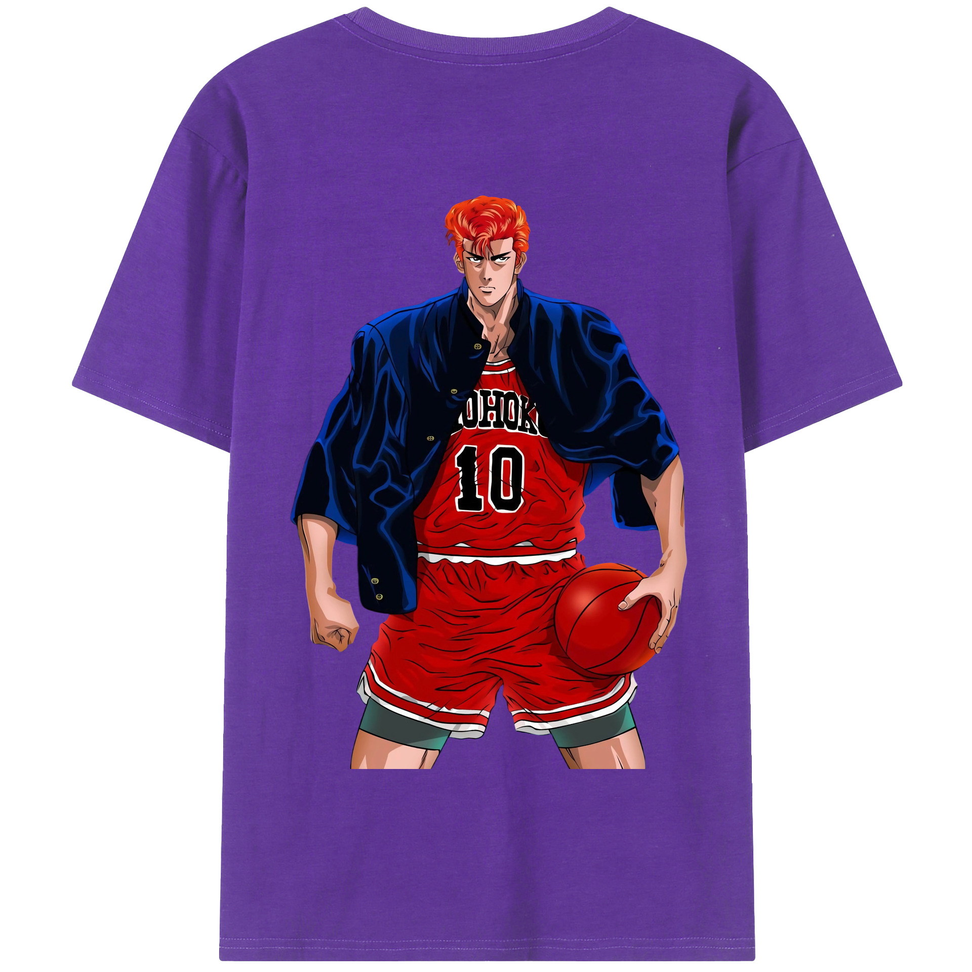 SLAM DUNK／スラムダンク 綿100％半袖Tシャツ（背面プリント）