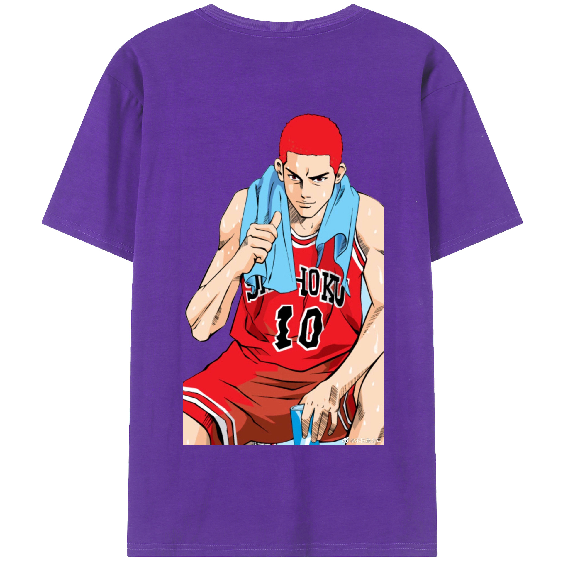 SLAM DUNK／スラムダンク 綿100％半袖Tシャツ（背面プリント）