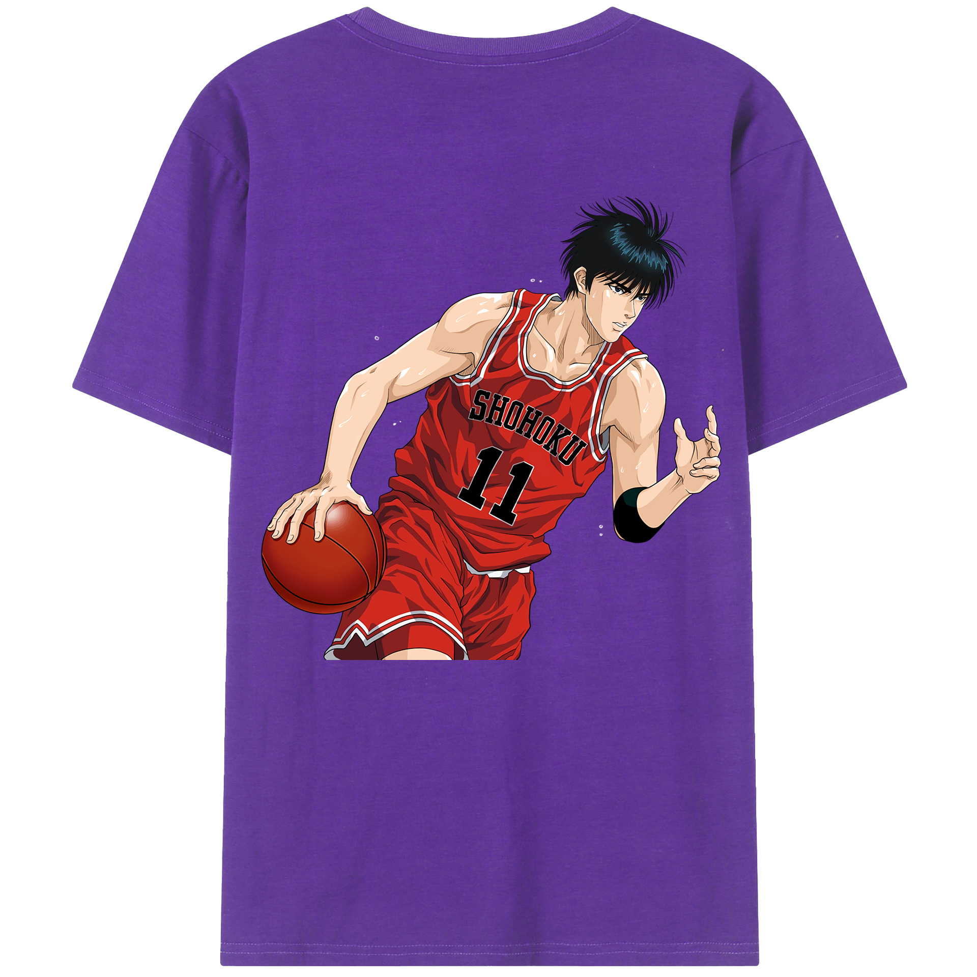SLAM DUNK／スラムダンク 綿100％半袖Tシャツ（背面プリント）