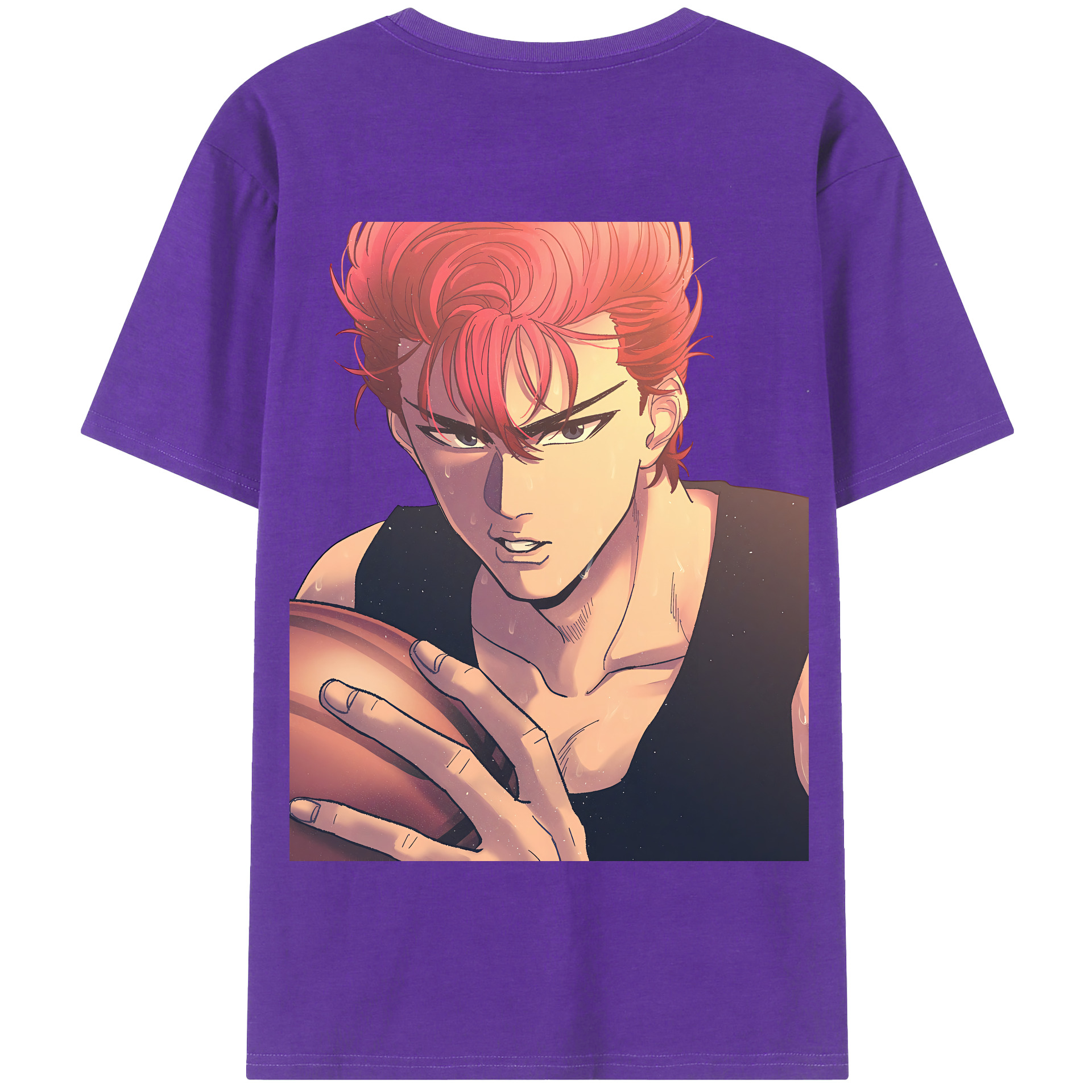 SLAM DUNK／スラムダンク 綿100％半袖Tシャツ（背面プリント）