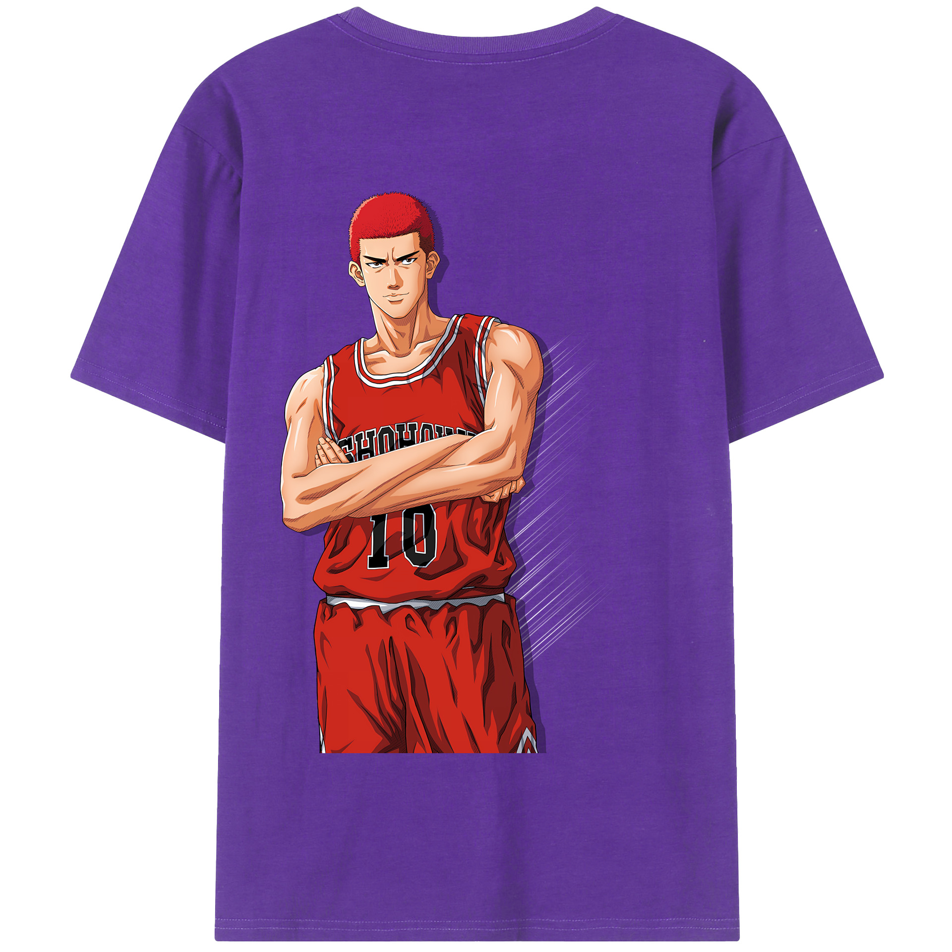 SLAM DUNK／スラムダンク 綿100％半袖Tシャツ（背面プリント）