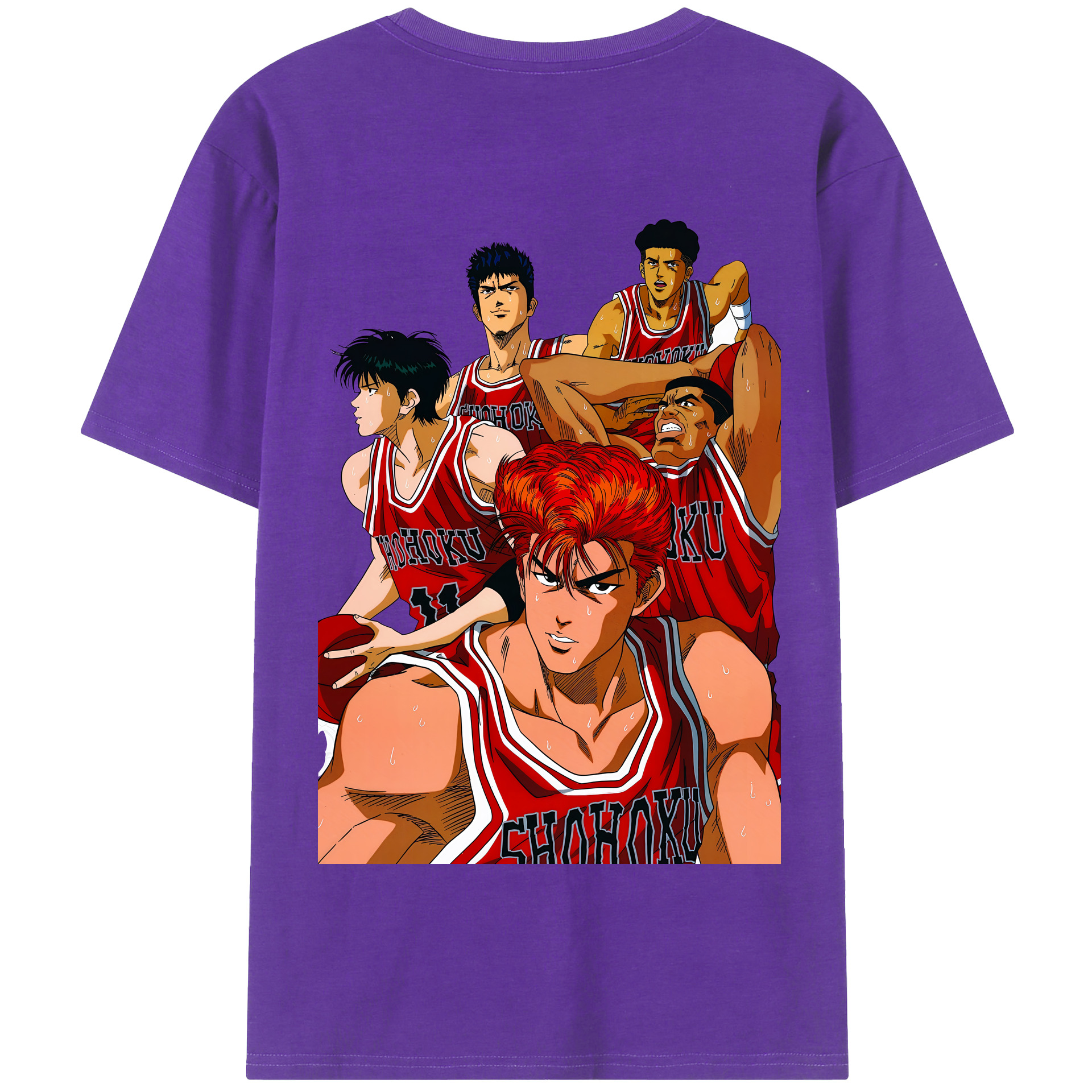 （画像用） SLAM DUNK／スラムダンク 綿100％半袖Tシャツ（背面プリント）